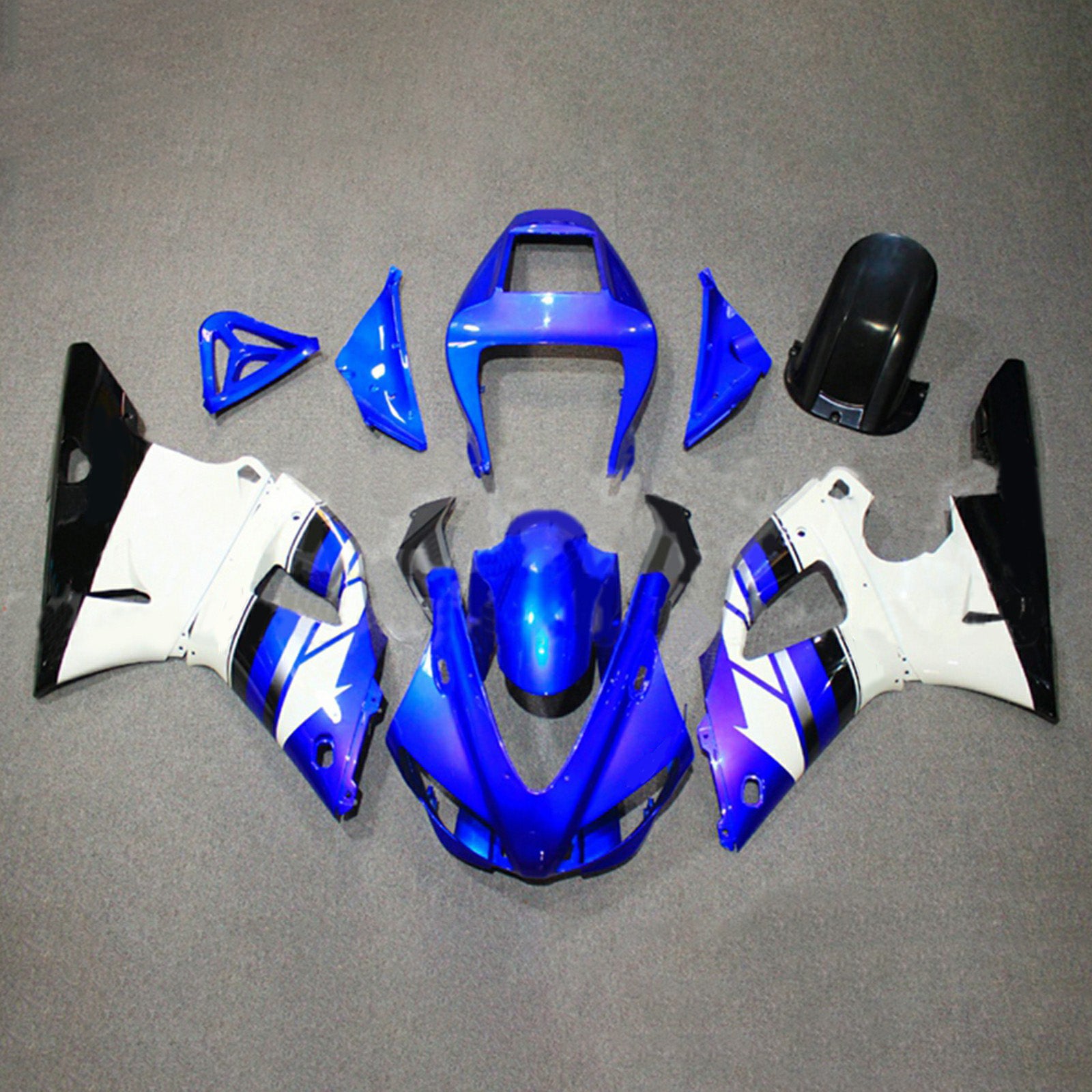 Amotopart Yamaha YZF 1000 R1 1998-1999 Kit Carénage Carrosserie Plastique ABS