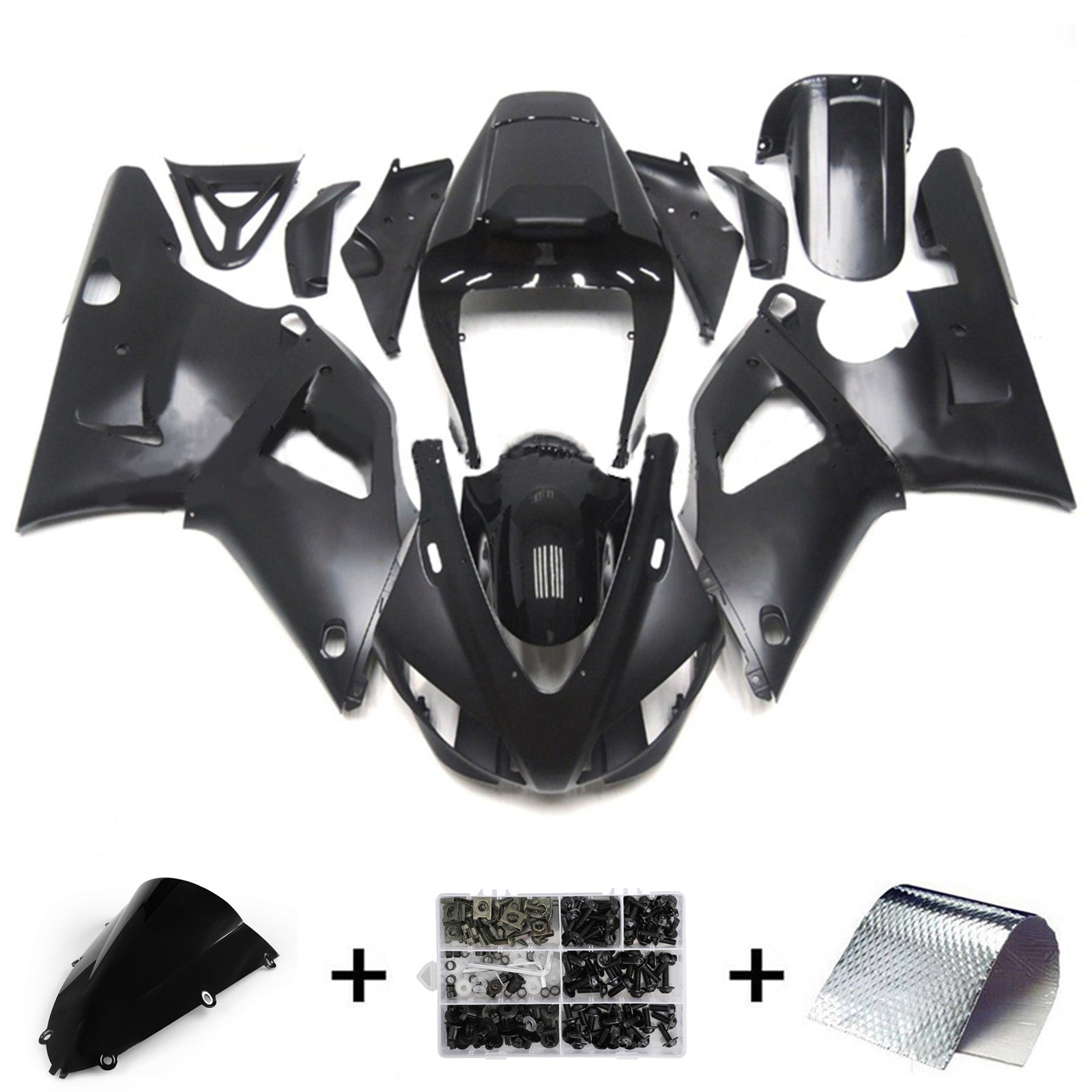Amotopart Yamaha YZF 1000 R1 1998-1999 Kit Carénage Carrosserie Plastique ABS
