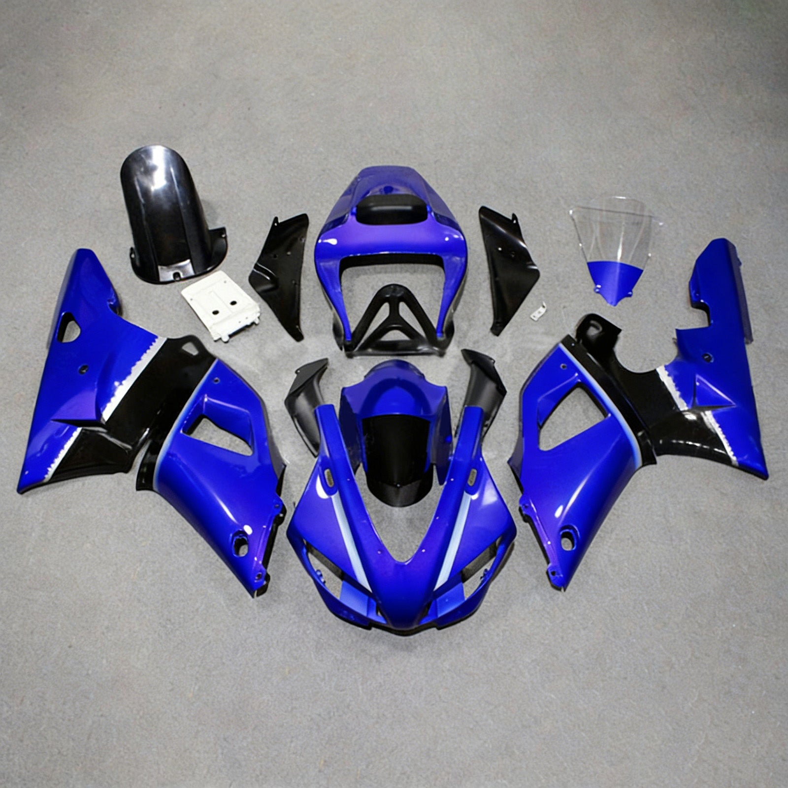 Amotopart Yamaha YZF 1000 R1 1998-1999 Kit Carénage Carrosserie Plastique ABS