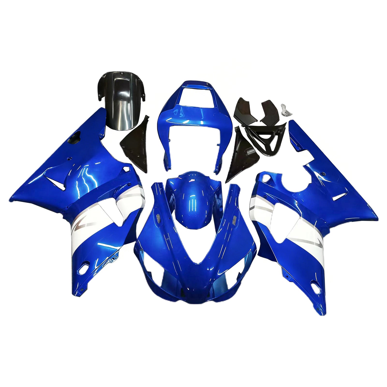 Amotopart Yamaha YZF 1000 R1 1998-1999 Kit Carénage Carrosserie Plastique ABS