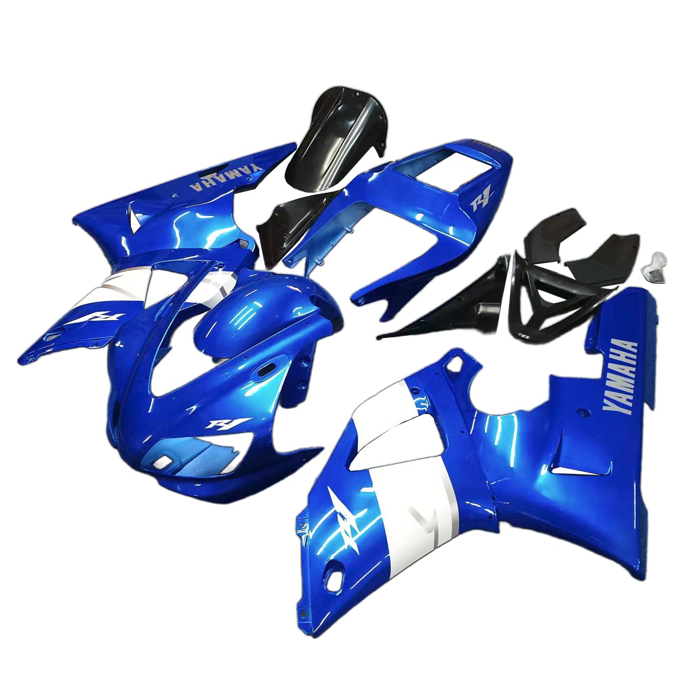 Amotopart Yamaha YZF 1000 R1 1998-1999 Kit Carénage Carrosserie Plastique ABS