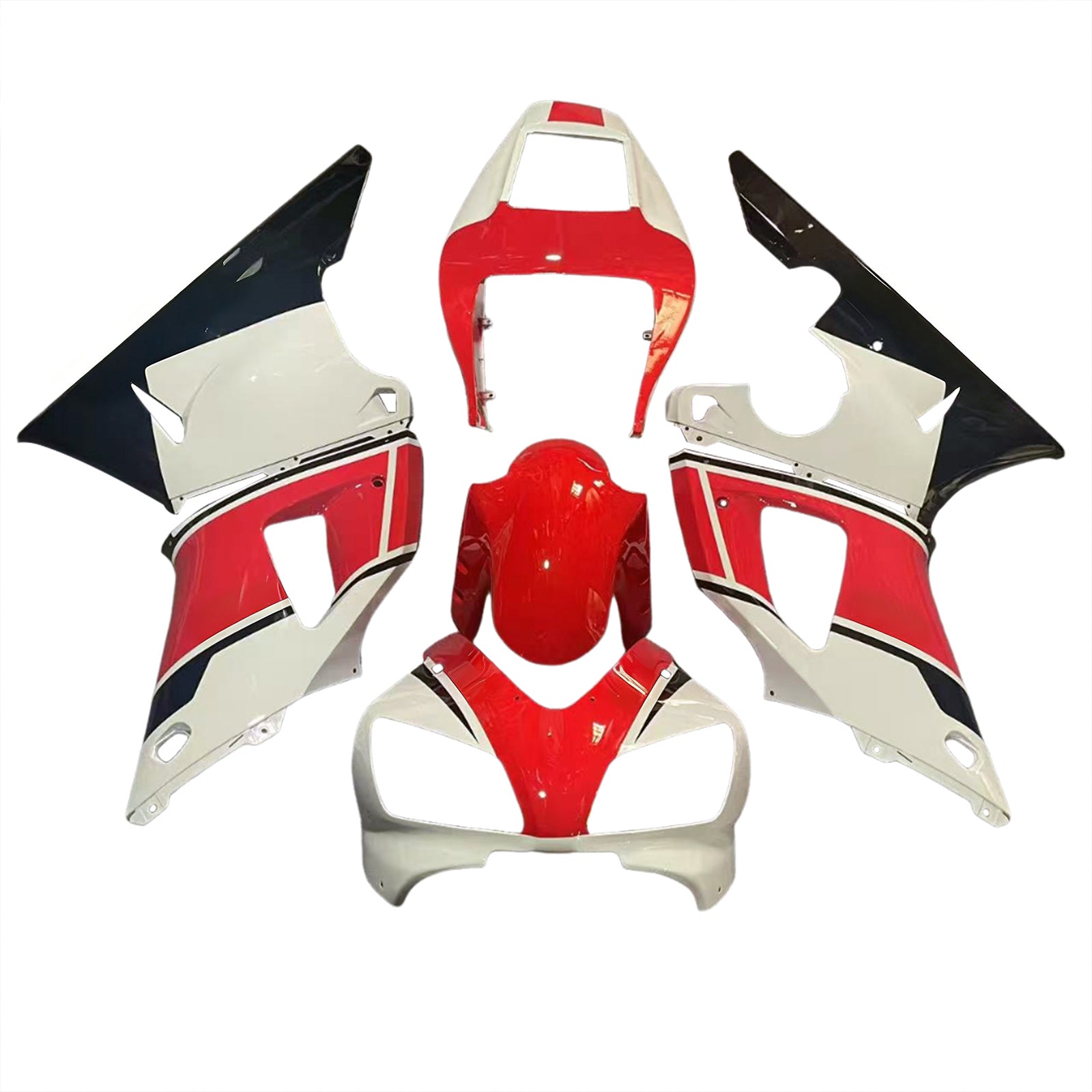 Amotopart Yamaha YZF 1000 R1 1998-1999 Kit carena carrozzeria in plastica ABS