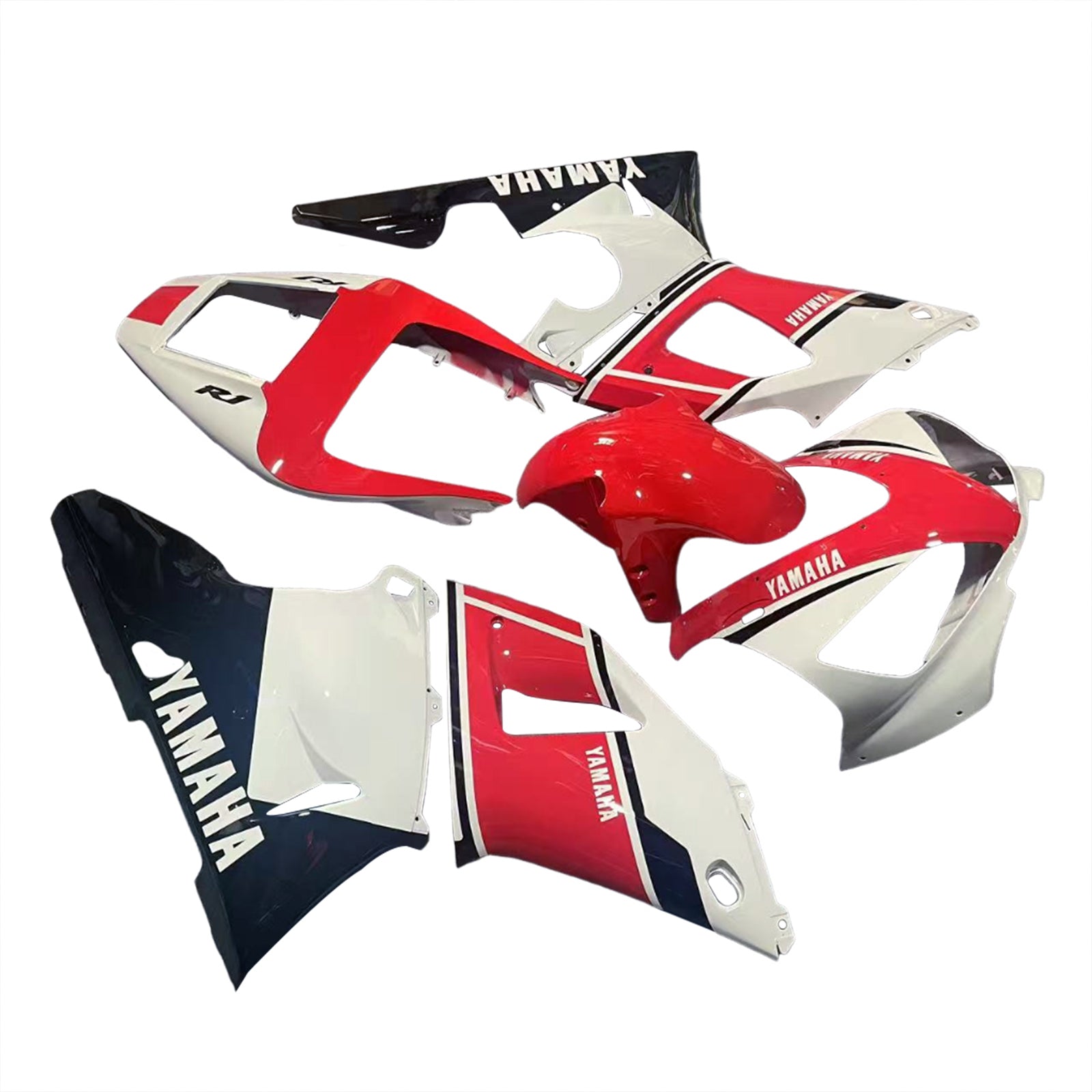 Amotopart Yamaha YZF 1000 R1 1998-1999 Kit Carénage Carrosserie Plastique ABS