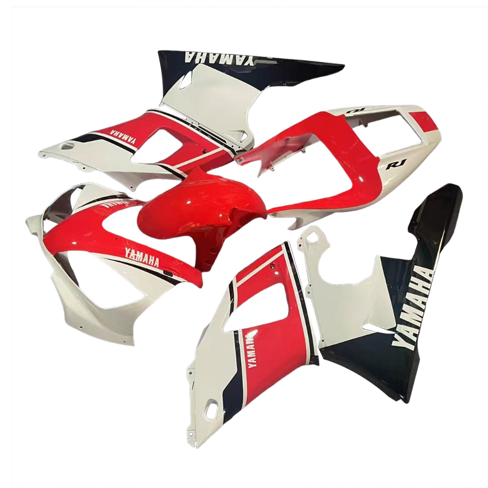 Amotopart Yamaha YZF 1000 R1 1998-1999 Kit Carénage Carrosserie Plastique ABS