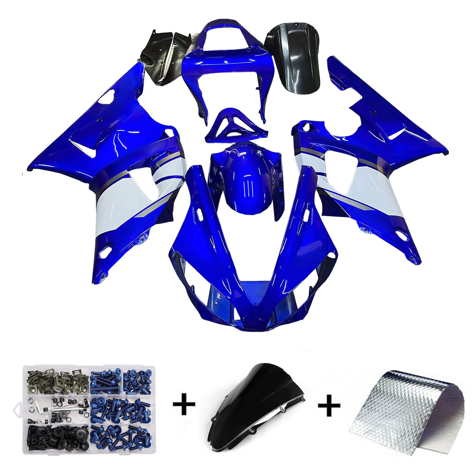 2000-2001 Yamaha YZF 1000 R1 Kit di iniezione del corpo in plastica ABS