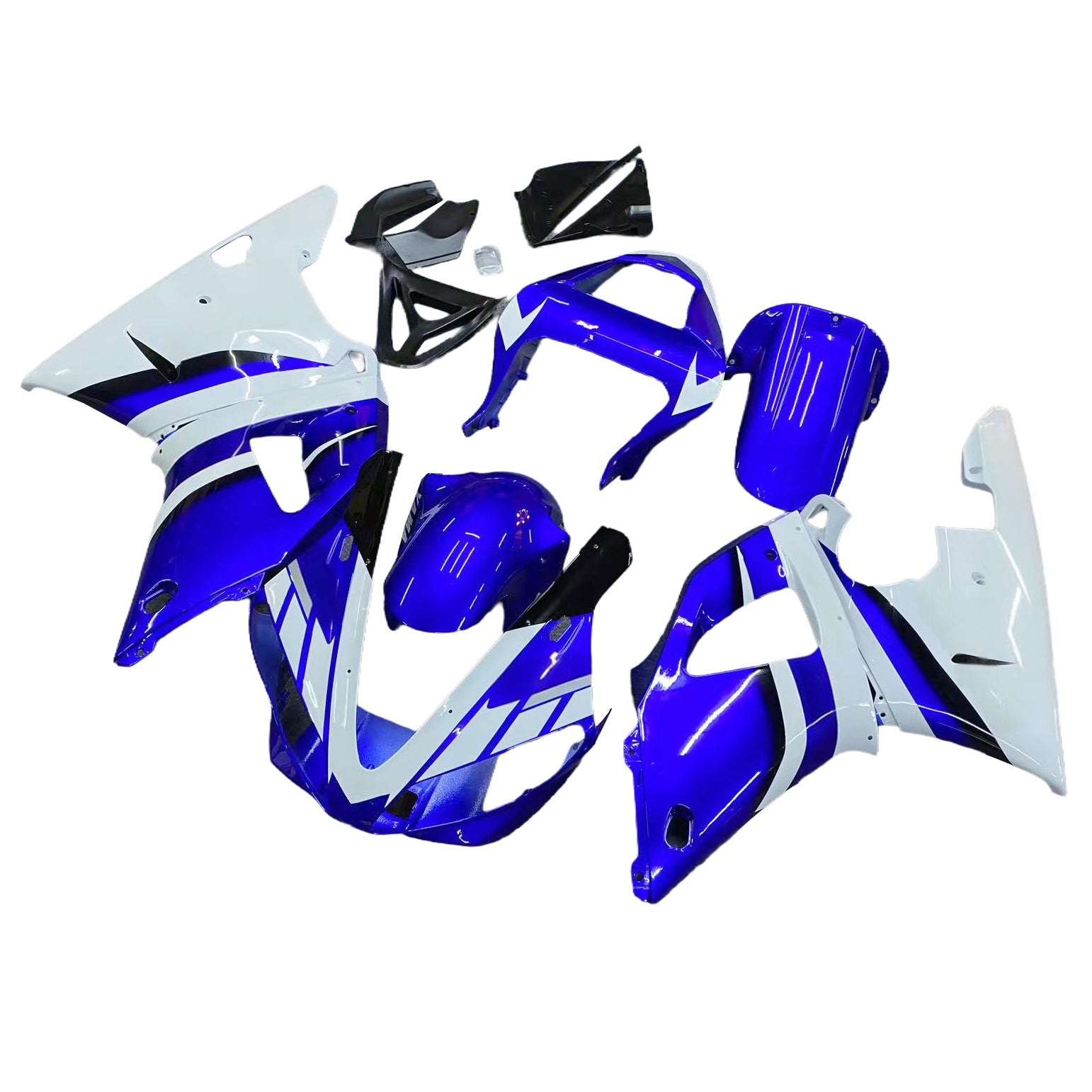 Amotopart Carénages 2000-2001 Yamaha YZF-R1 Bleu &amp; Blanc R1 Generic