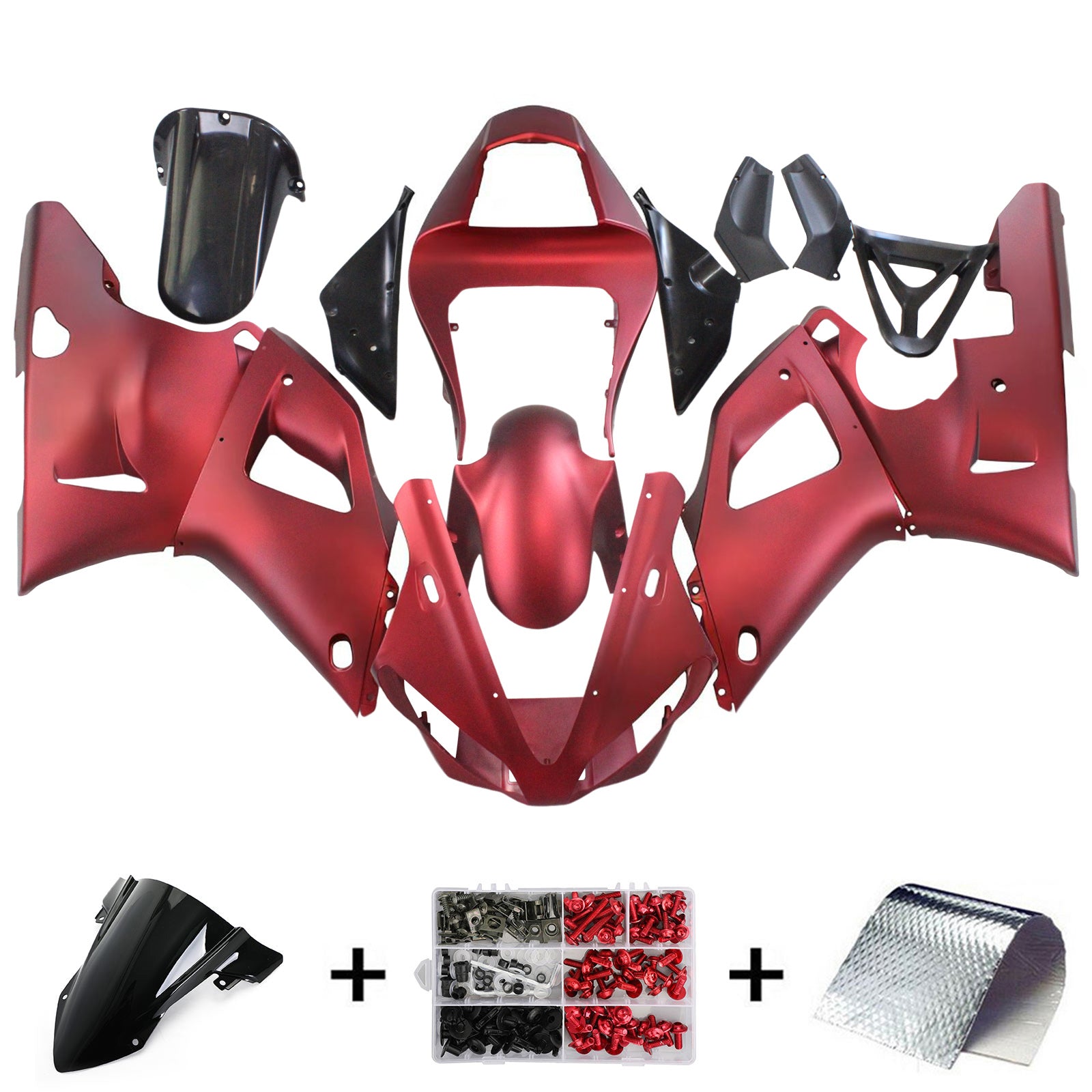 Kit de carénage Amotopart pour Yamaha YZF 1000 R1 2000-2001 générique