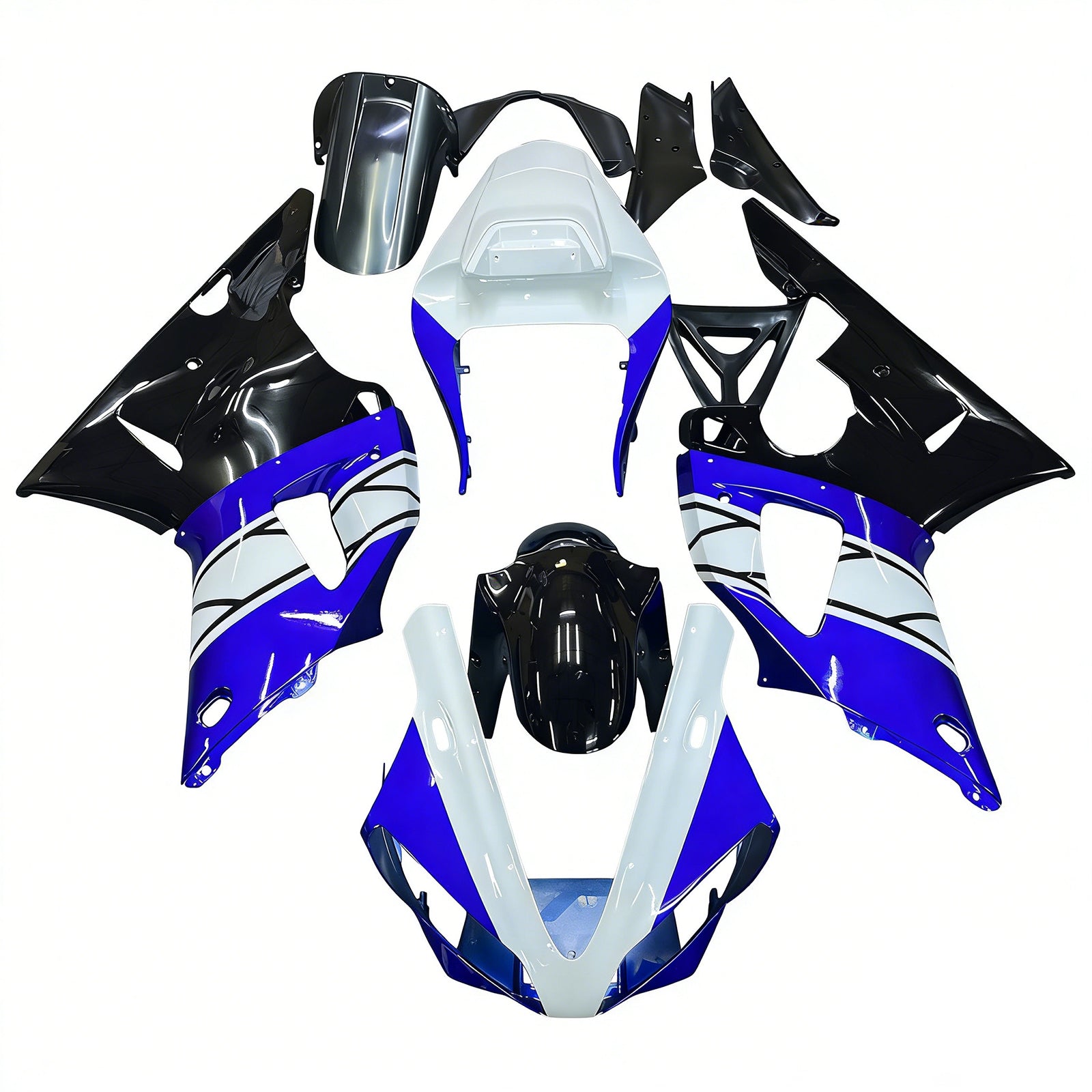 Kit de carénage en plastique ABS pour Yamaha YZF 1000 R1 2000-2001
