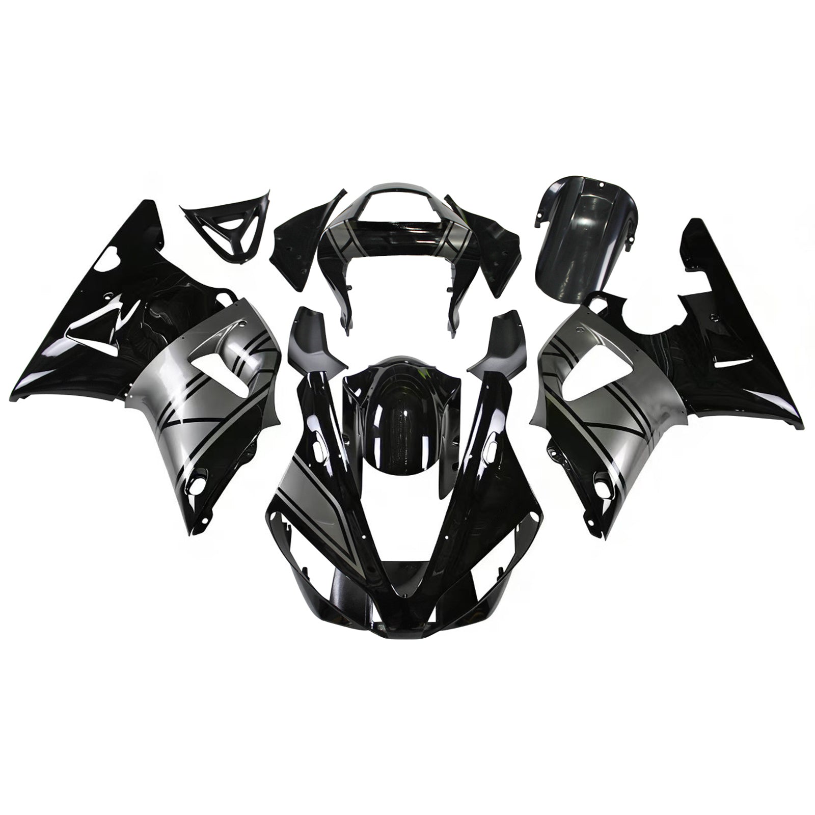Injection Fairing Kit Bodywork Plastic ABS fit For Yamaha YZF 1000 R1 2000-2001
