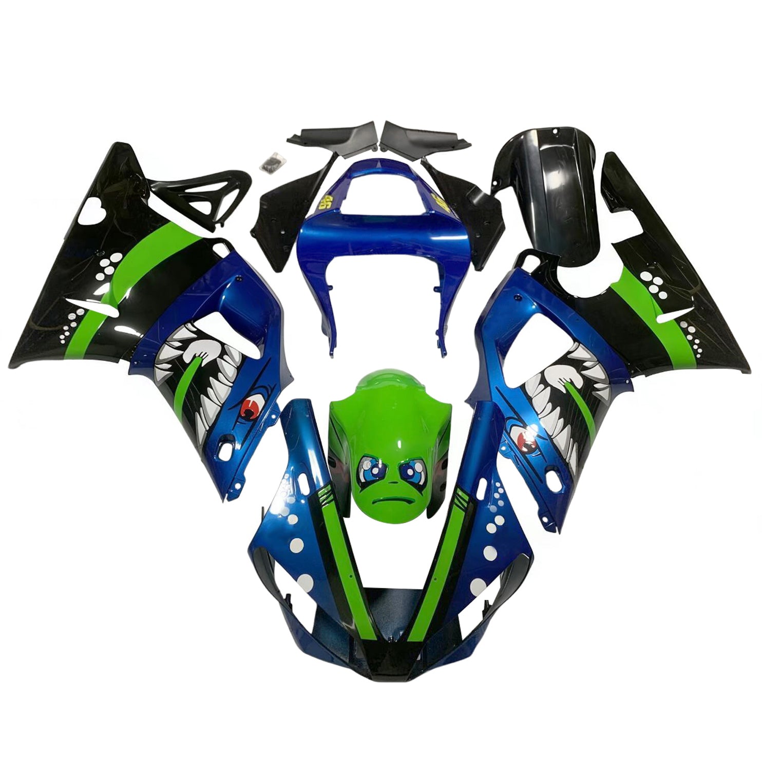 2000-2001 Zestaw owiewek wtryskowych Yamaha YZF 1000 R1 Nadwozie z tworzywa ABS