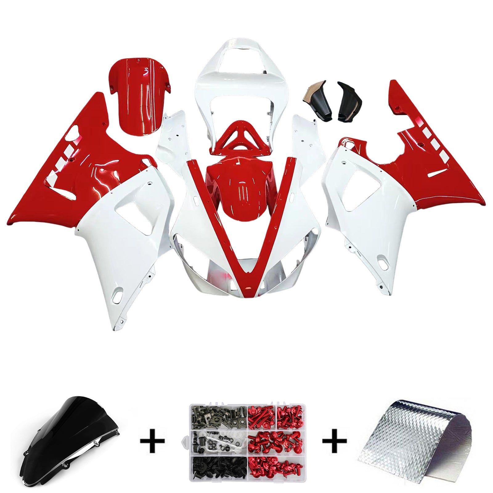 2000-2001 Yamaha YZF 1000 R1 Kit de carénage d'injection carrosserie plastique ABS