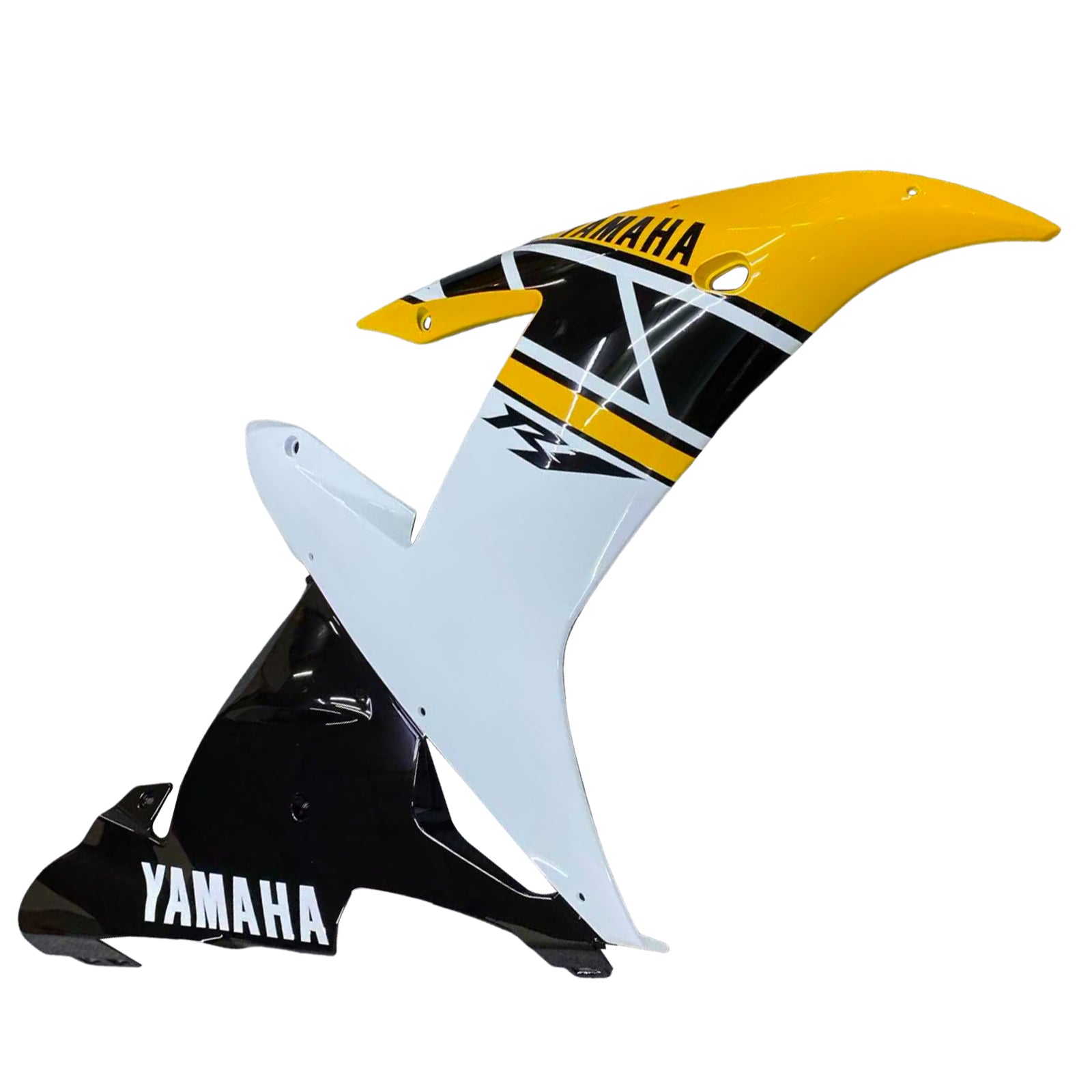 Carénages Amotopart 2002-2003 Yamaha YZF-R1 Jaune Blanc Noir R1 Generic