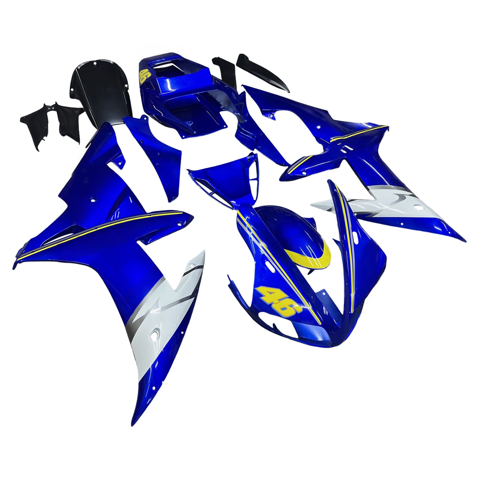 Owiewki Amotopart 2002-2003 Yamaha YZF-R1Blue No.46 R1 Generic