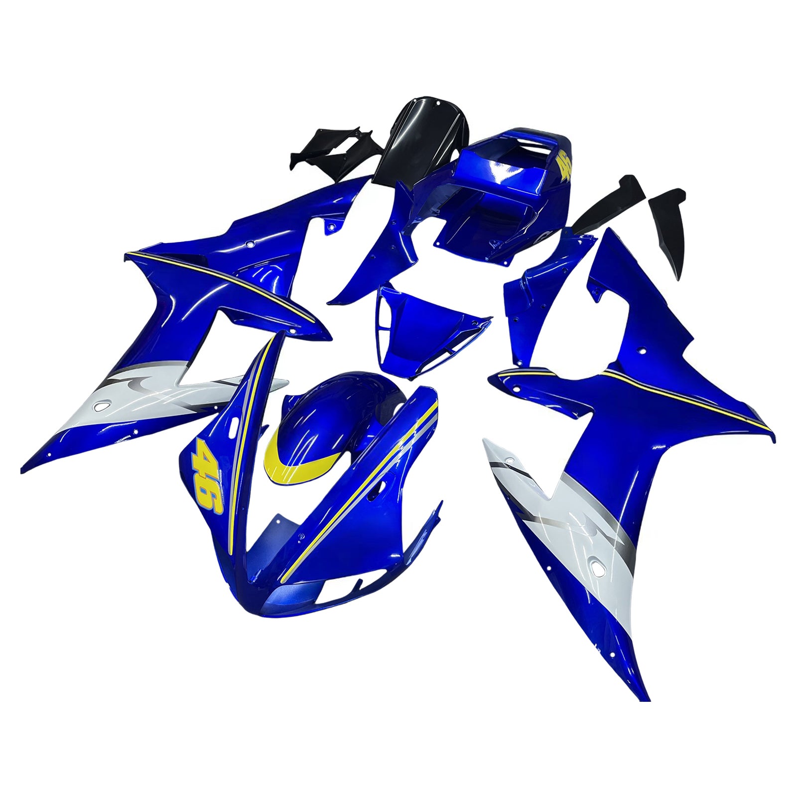 Owiewki Amotopart 2002-2003 Yamaha YZF-R1Blue No.46 R1 Generic