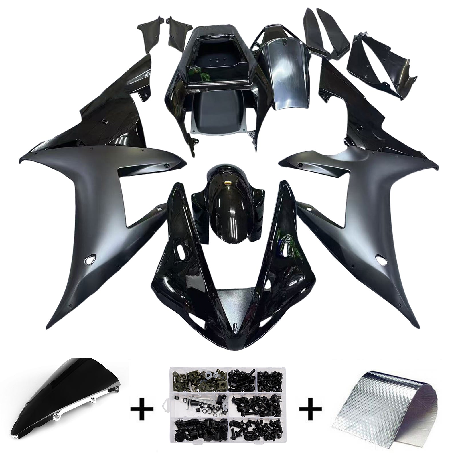 Ranges Amotopart 2002-2003 Yamaha YZF-R1 kontrast Black R1 generic