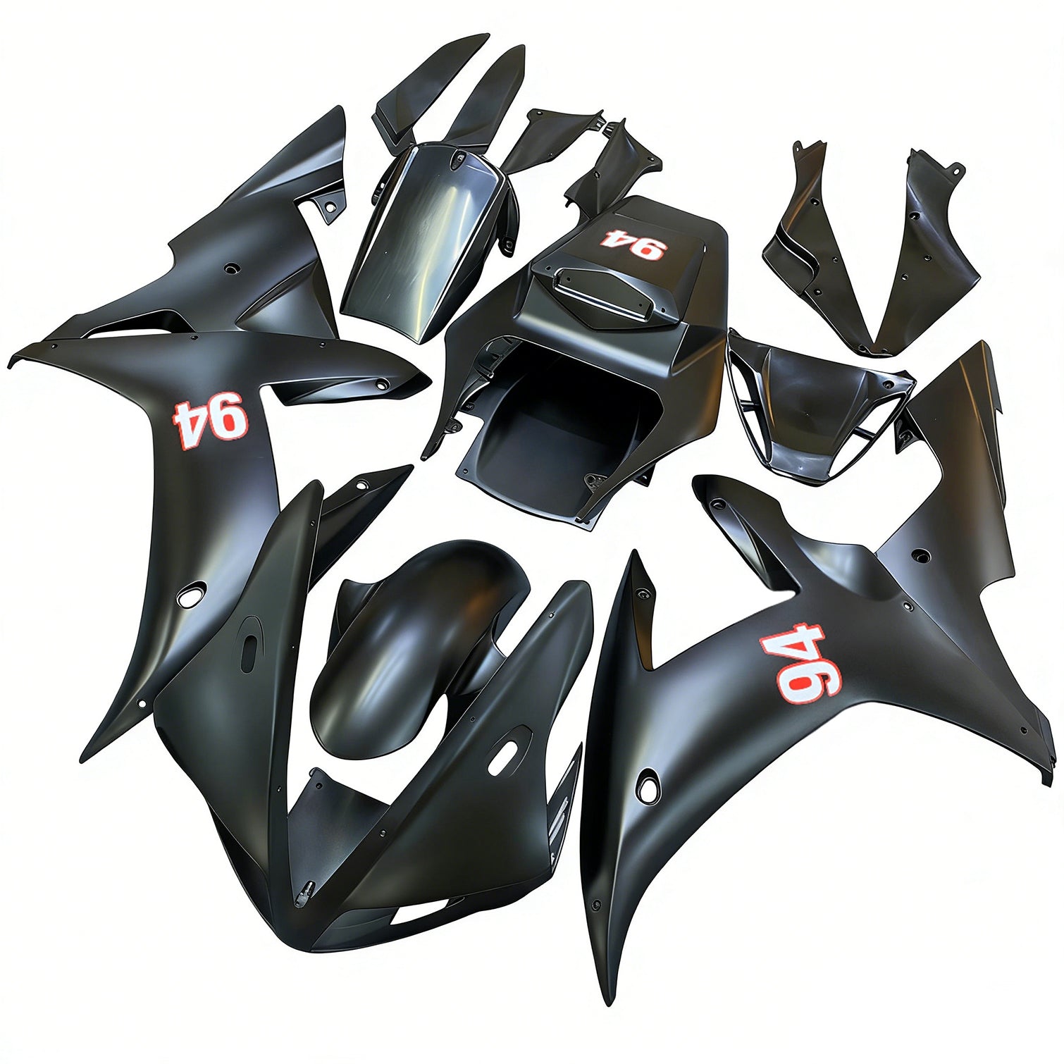 Amotopart Yamaha YZF-R1 2002-2003 Kit de carenado de carrocería de plástico ABS