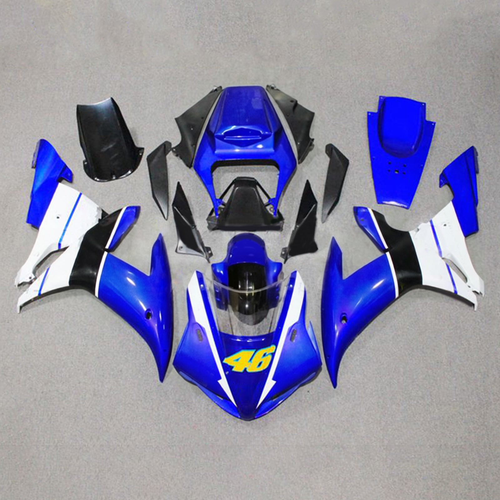 Injectie kuip kit carrosserie plastic abs geschikt voor yamaha yzf-r1 2002-2003