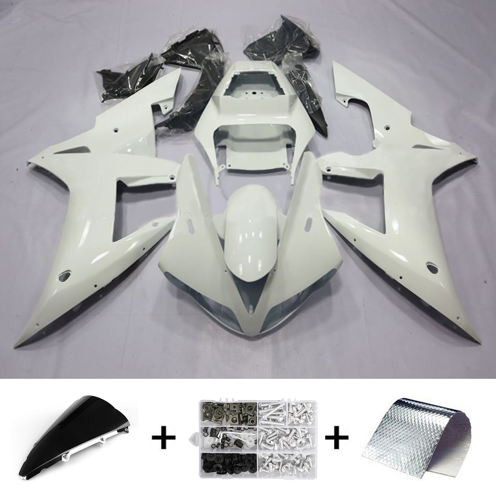Kit de carenado de inyección Bodywork ABS de plástico adecuado para Yamaha YZF-R1 2002-2003