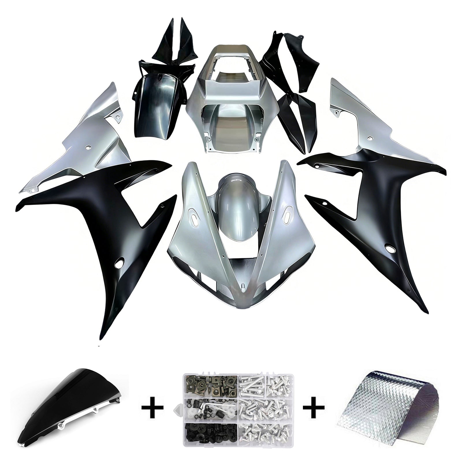 Injection Fairing Kit Bodywork Plastic ABS fit For Yamaha YZF-R1 2002-2003