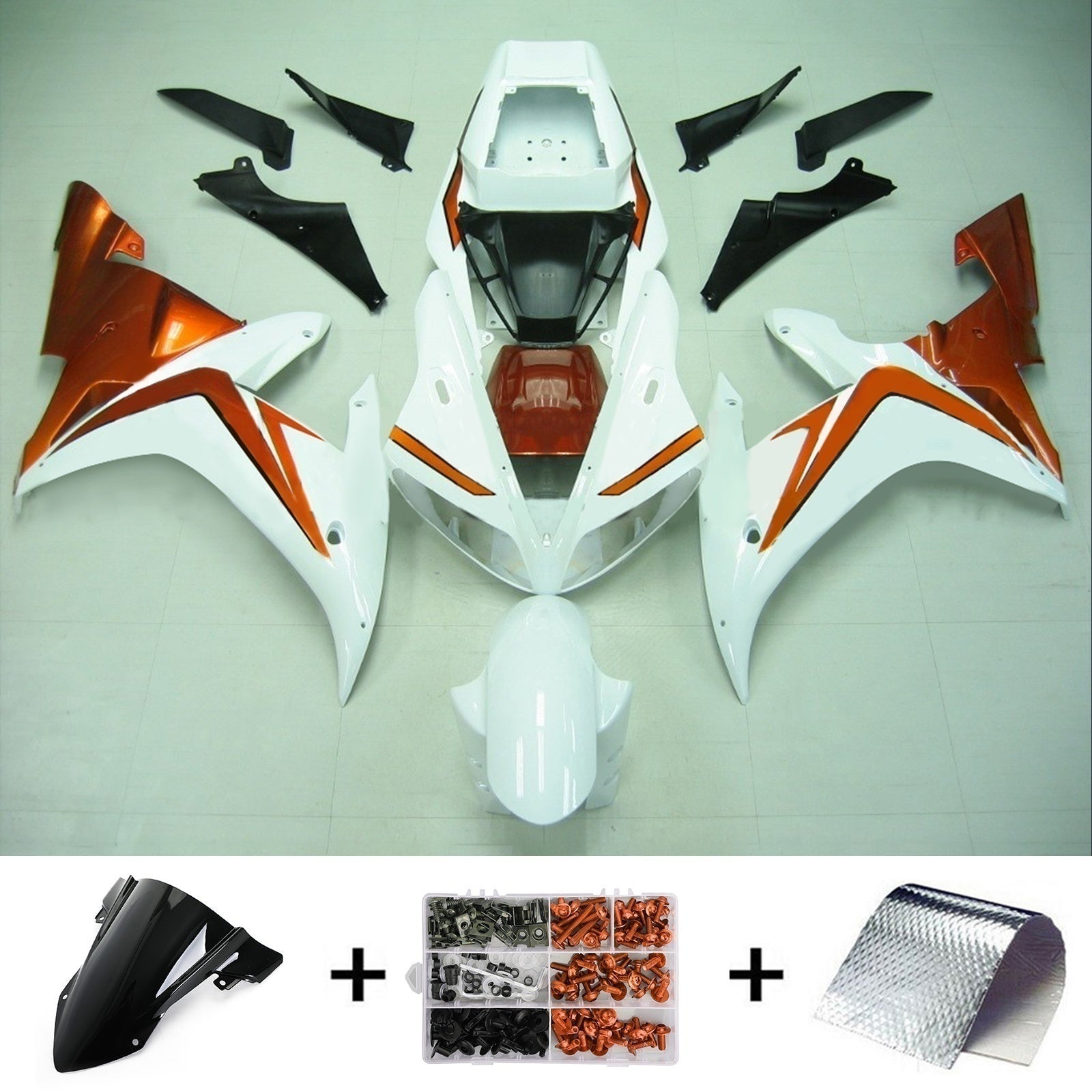 Kit de carénage Amotopart pour Yamaha YZF 1000 R1 2002-2003 générique