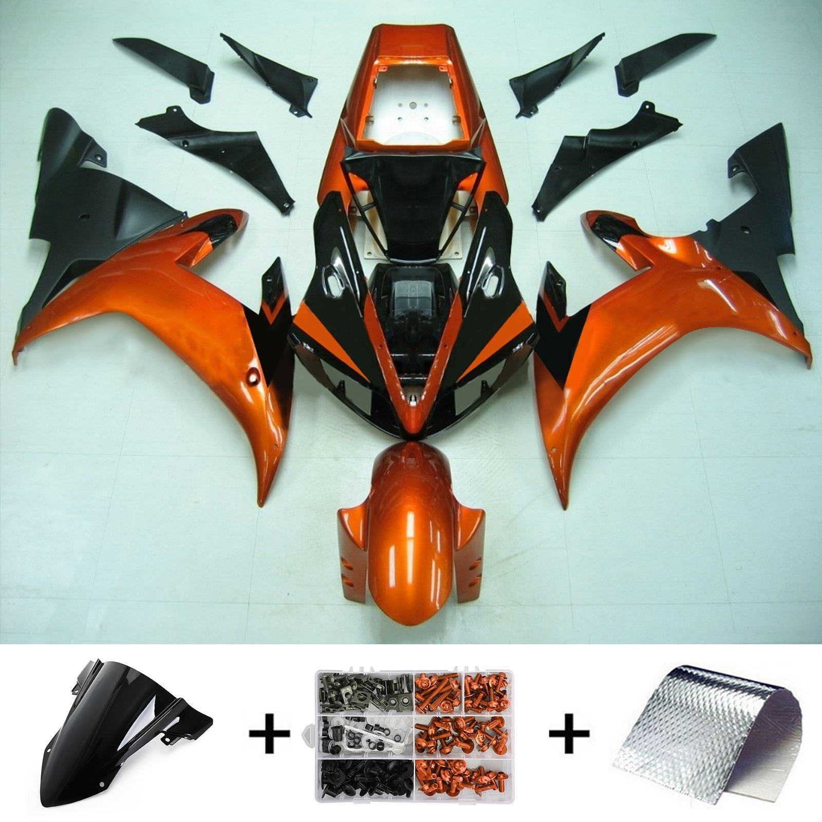 Kit de carénage Amotopart pour Yamaha YZF 1000 R1 2002-2003 générique