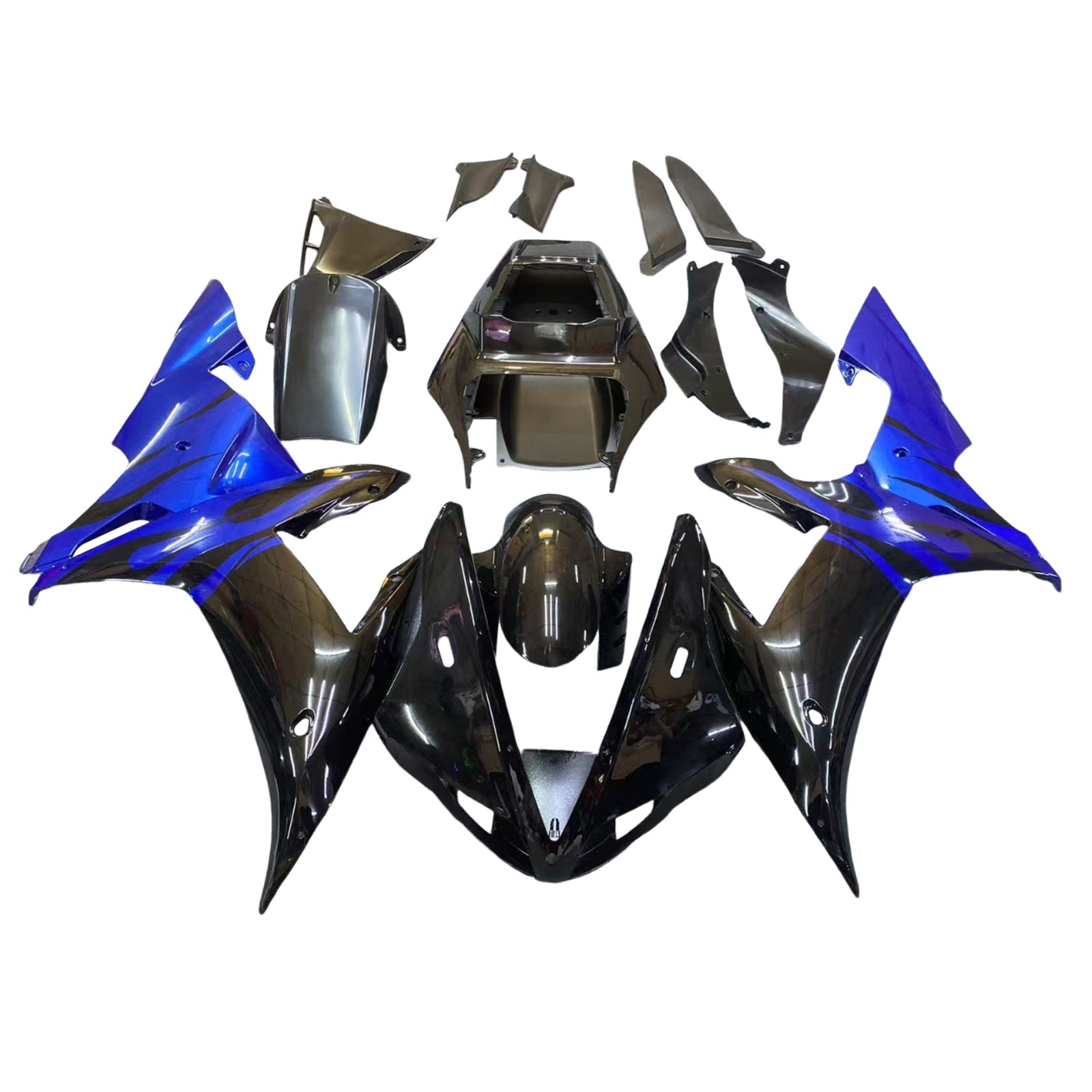 2002-2003 Yamaha YZF 1000 R1 Kit de carénage d'injection carrosserie plastique ABS