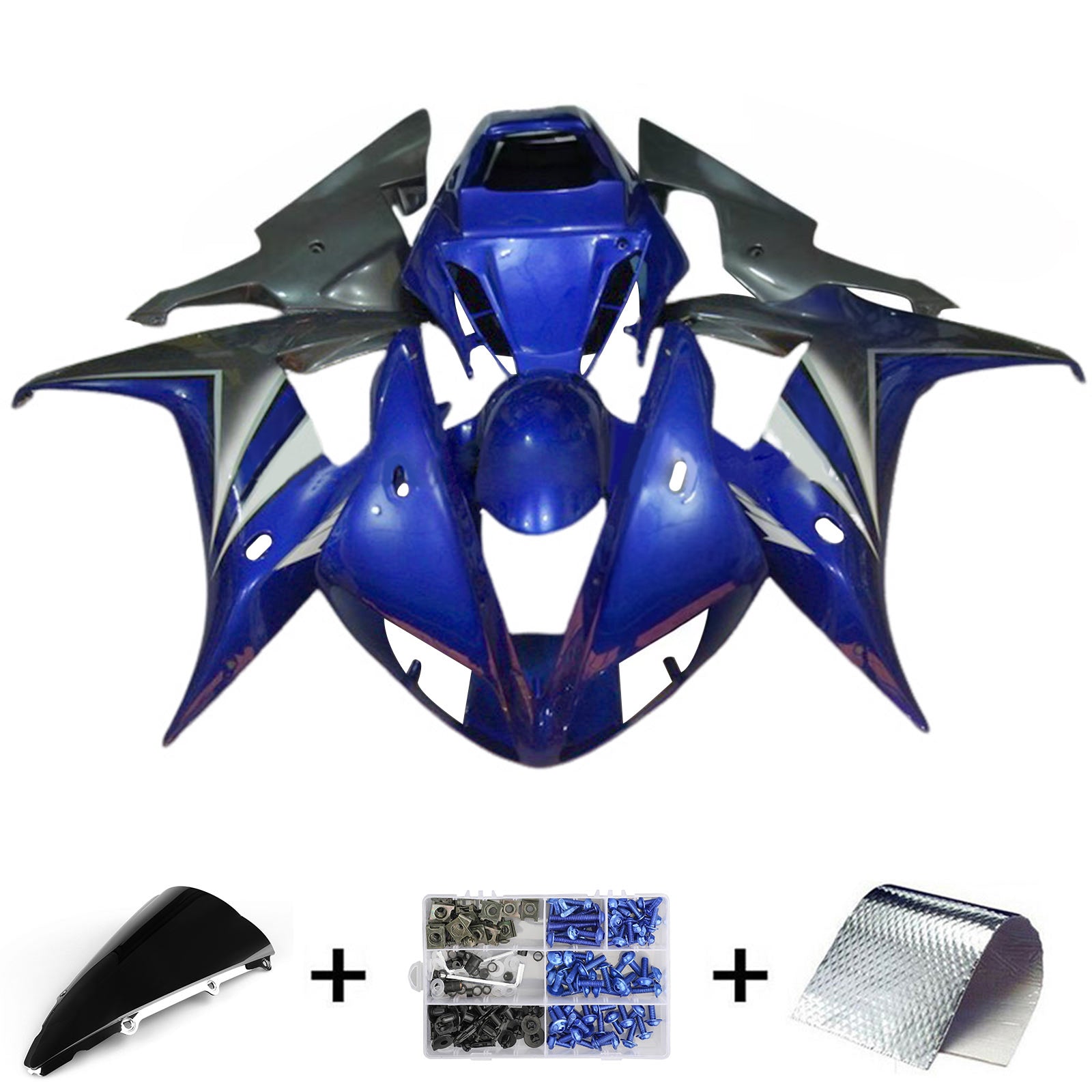 2002-2003 Yamaha YZF 1000 R1 Kit de carénage d'injection carrosserie plastique ABS