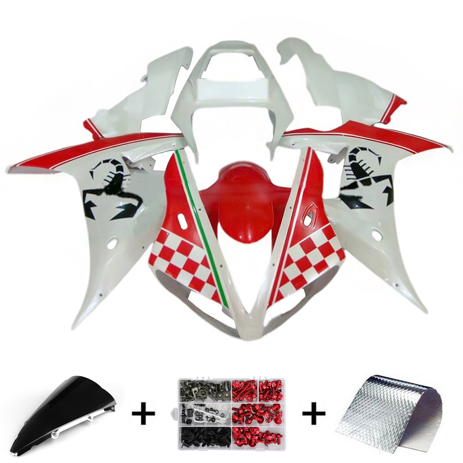 2002-2003 Yamaha YZF 1000 R1 Kit de carénage d'injection carrosserie plastique ABS