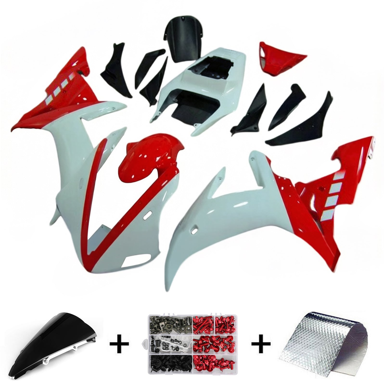 2002-2003 Yamaha YZF 1000 R1 Kit de carénage d'injection carrosserie plastique ABS