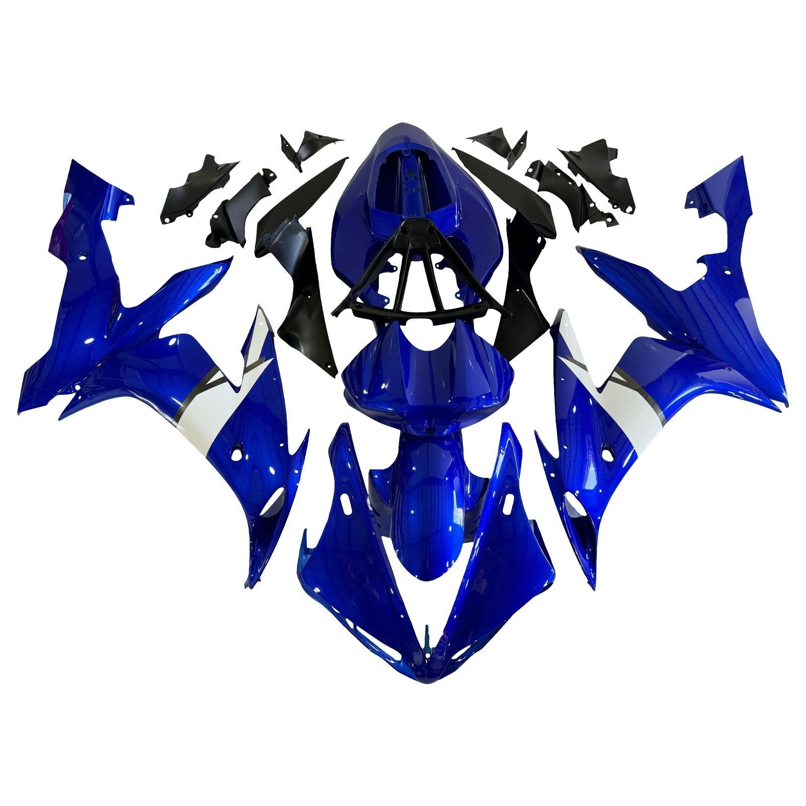 Amotopart stroomlijnkappen 2004-2006 Yamaha YZF-R1 Blauw Wit R1 Generiek