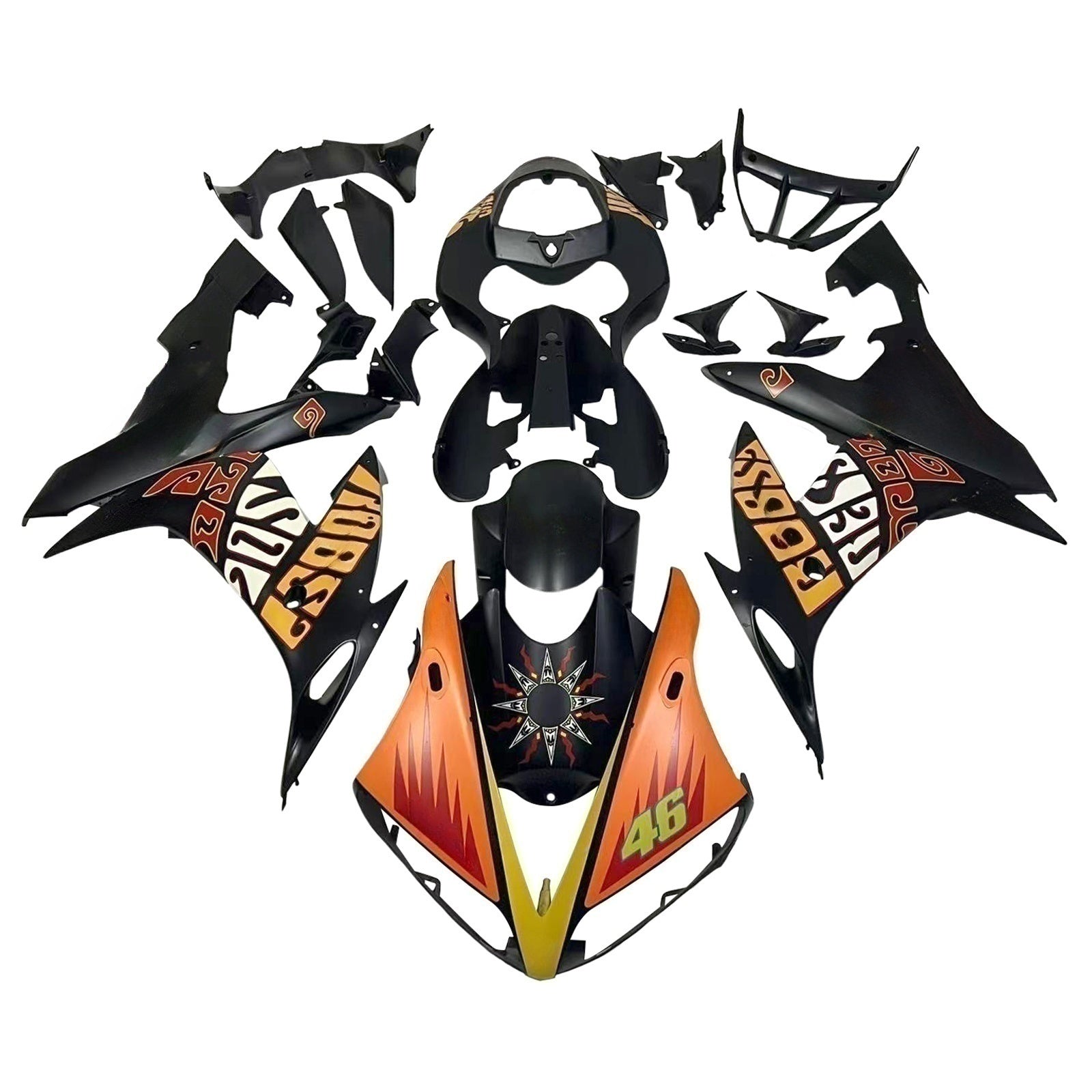 Owiewki Amotopart 2004-2006 Yamaha YZF-R1 Multicolor Repsol Generic