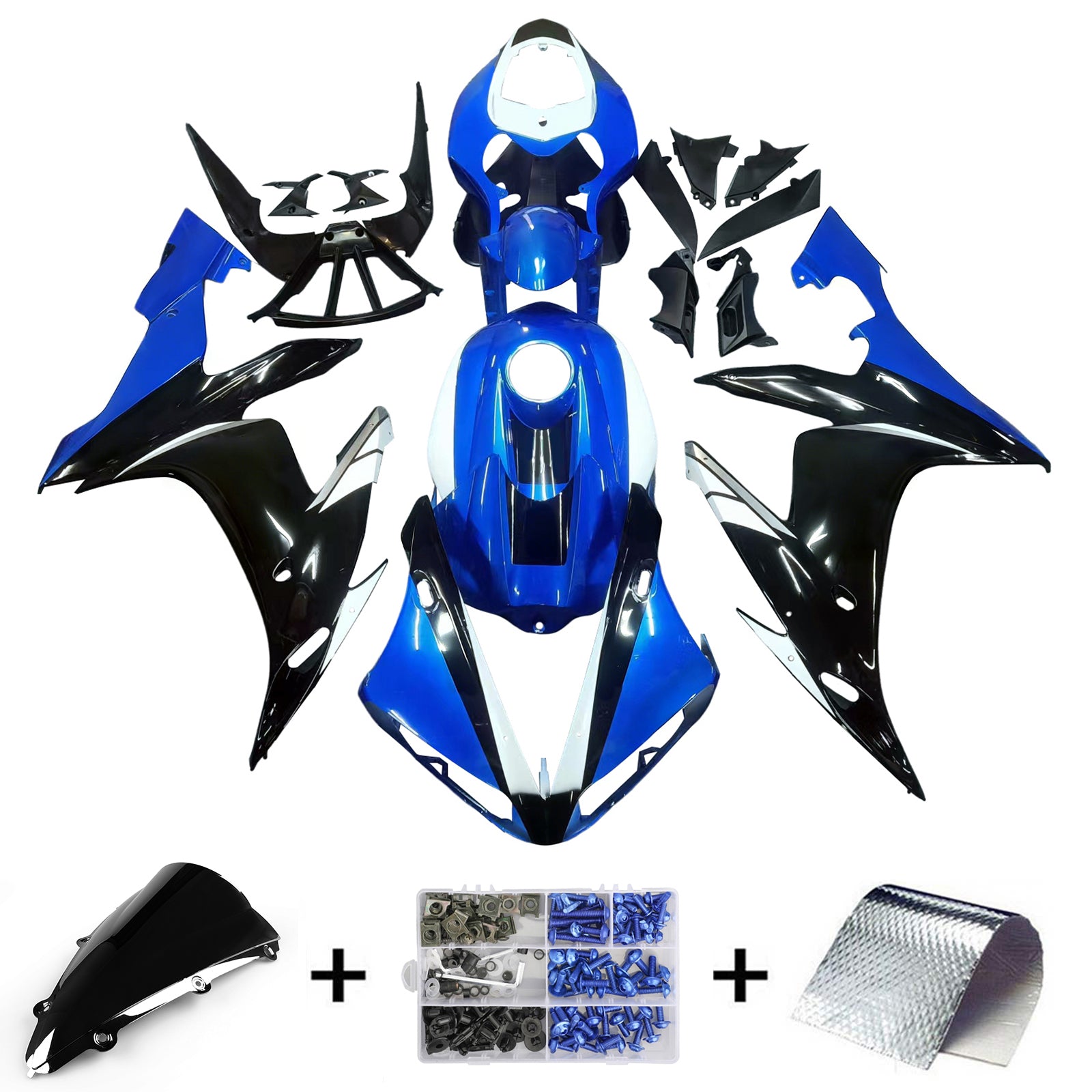 Injection Fairing Kit Bodywork Plastic ABS fit For Yamaha YZF 1000 R1 2004-2006