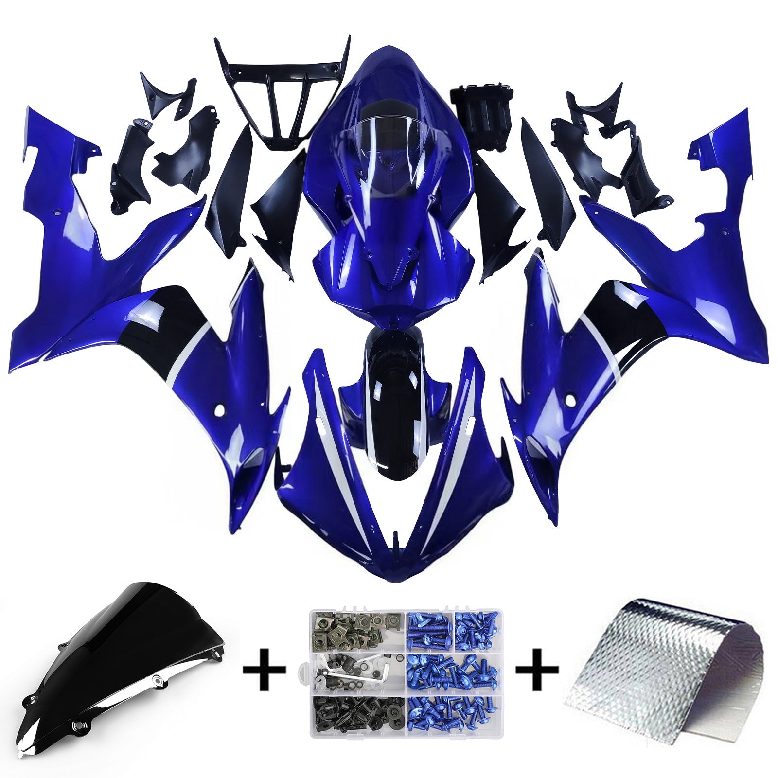 Injection Fairing Kit Bodywork Plastic ABS fit For Yamaha YZF 1000 R1 2004-2006