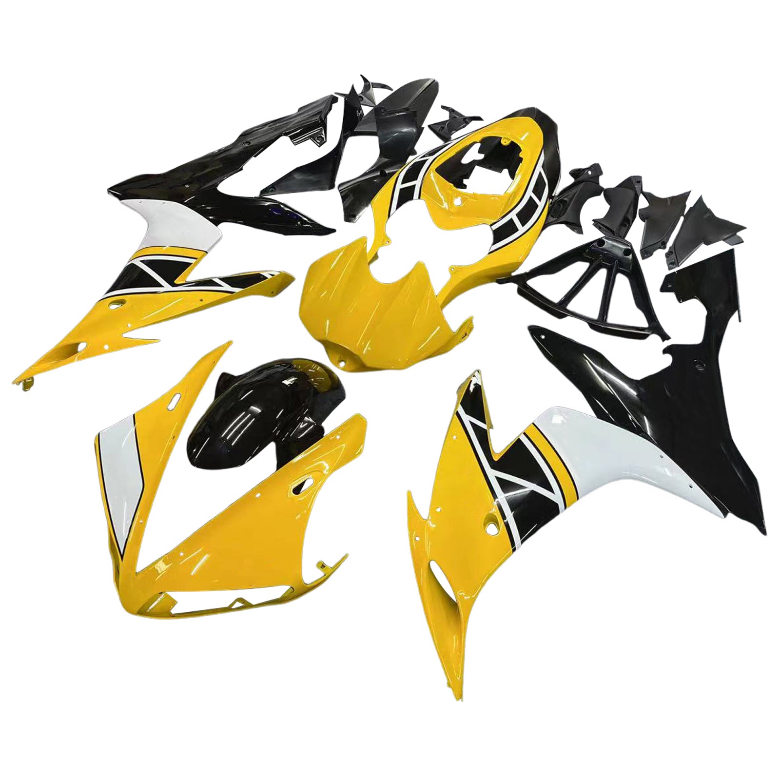 Amotopart Yamaha YZF 1000 R1 2004-2006 ABS muovinen korin suojasarja