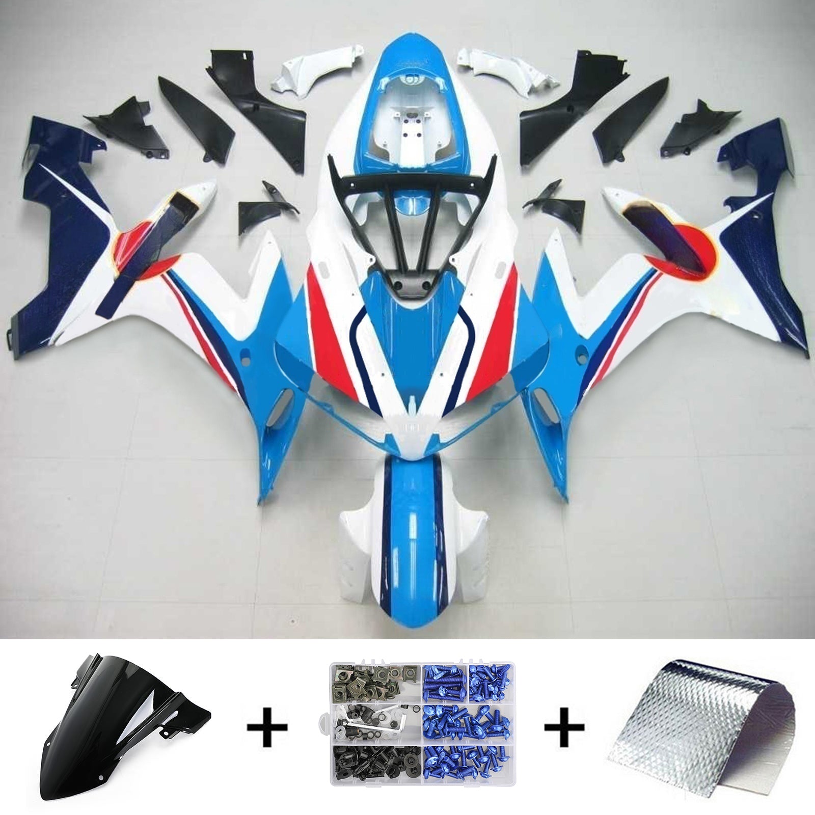 Kit de carénage Amotopart pour Yamaha YZF 1000 R1 2004-2006 générique