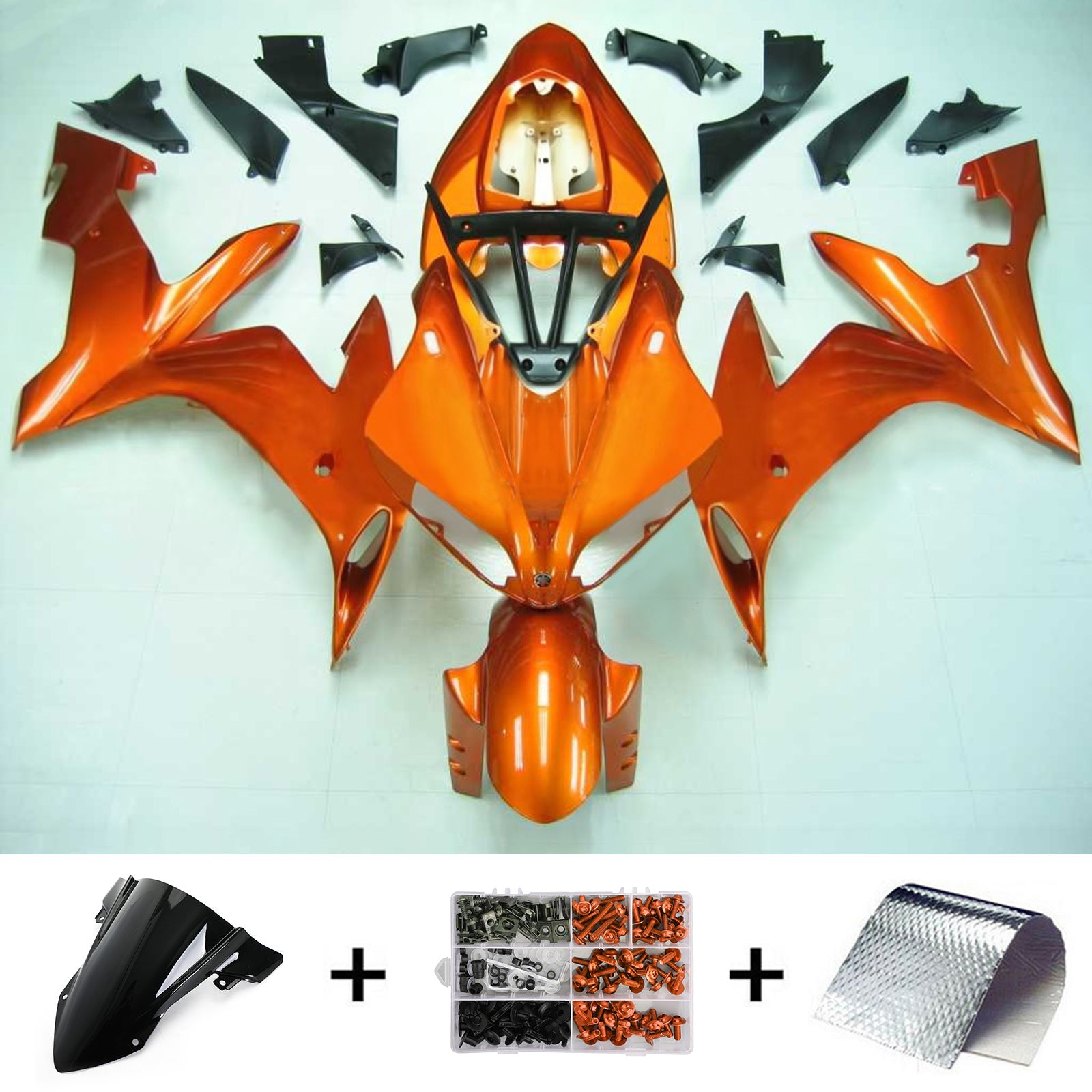 Kit de carénage Amotopart pour Yamaha YZF 1000 R1 2004-2006 générique