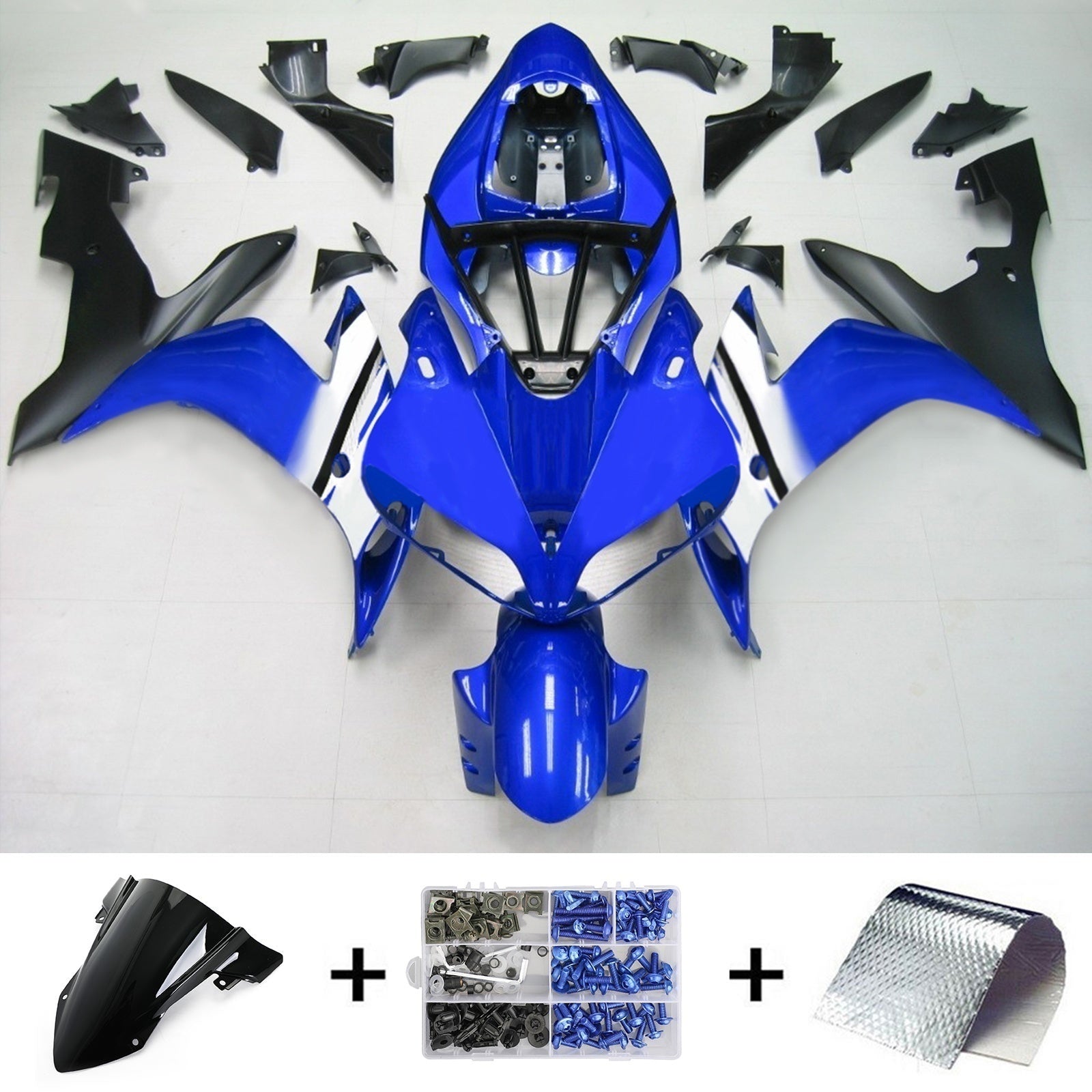 Kit de carénage Amotopart pour Yamaha YZF 1000 R1 2004-2006 générique