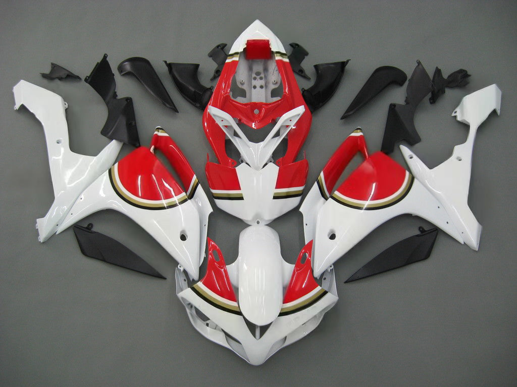 Carene Amotopart 2007-2008 Yamaha YZF-R1 Bianco Rosso Lucky Strike Generico