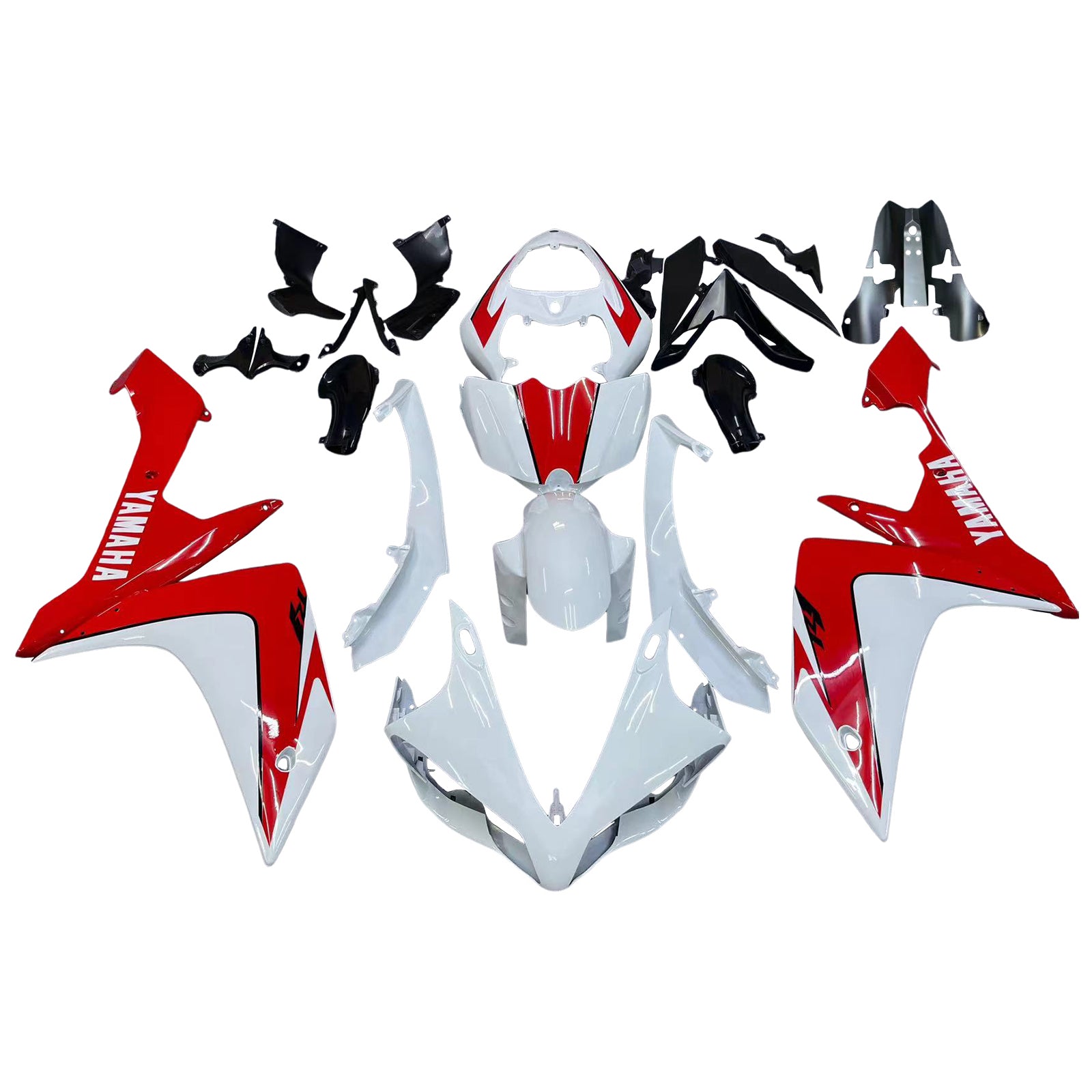 Carenados Amotopart 2007-2008 Yamaha YZF-R1 Blanco Rojo R1 Genérico