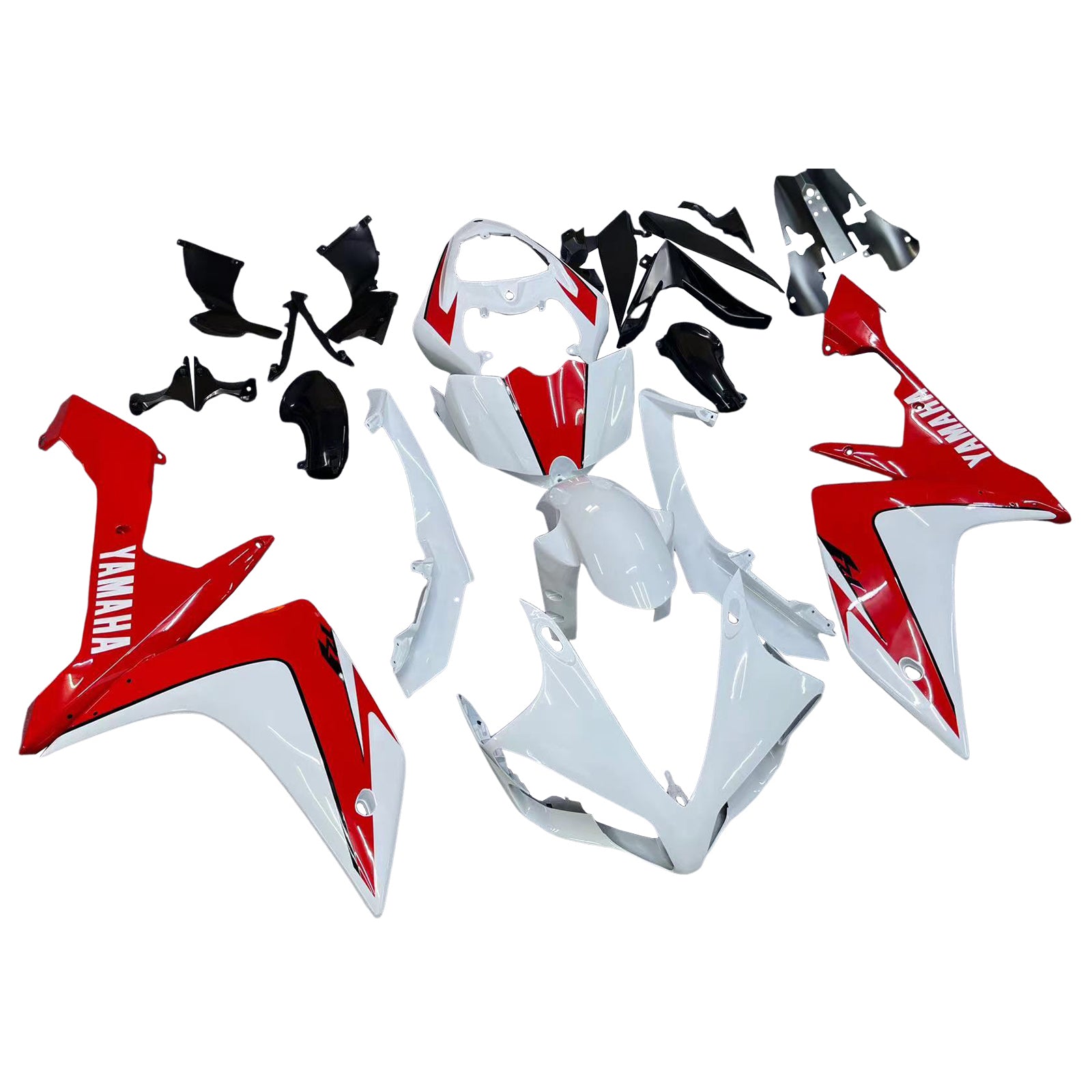 Carenados Amotopart 2007-2008 Yamaha YZF-R1 Blanco Rojo R1 Genérico