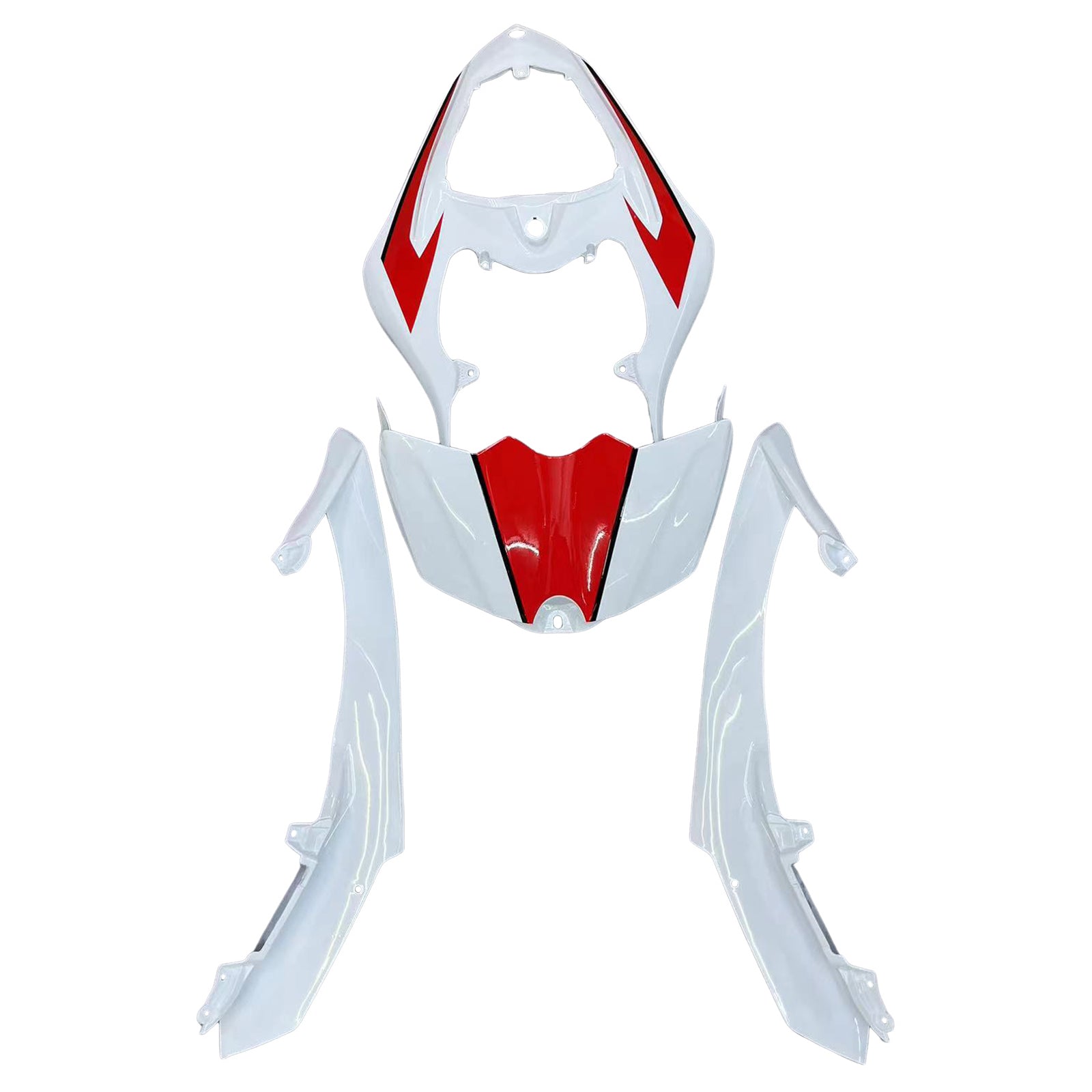 Amotopart Carénages 2007-2008 Yamaha YZF-R1 Blanc Rouge R1 Generic