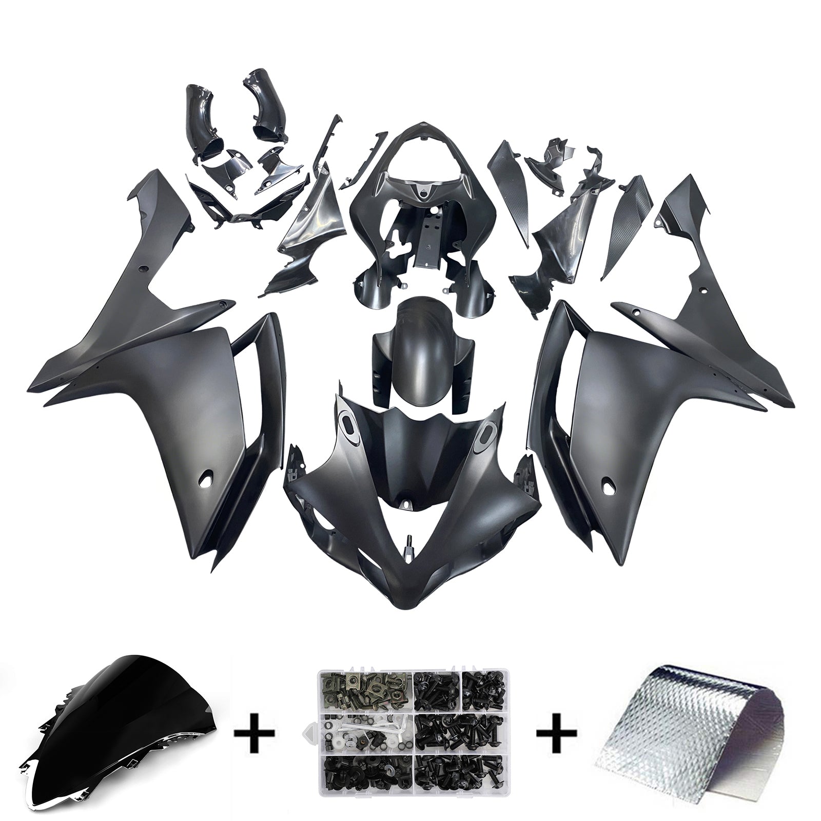 DefArenage Amotopart 2007-2008 Yamaha YZF-R1 črna in zlato R1 generično