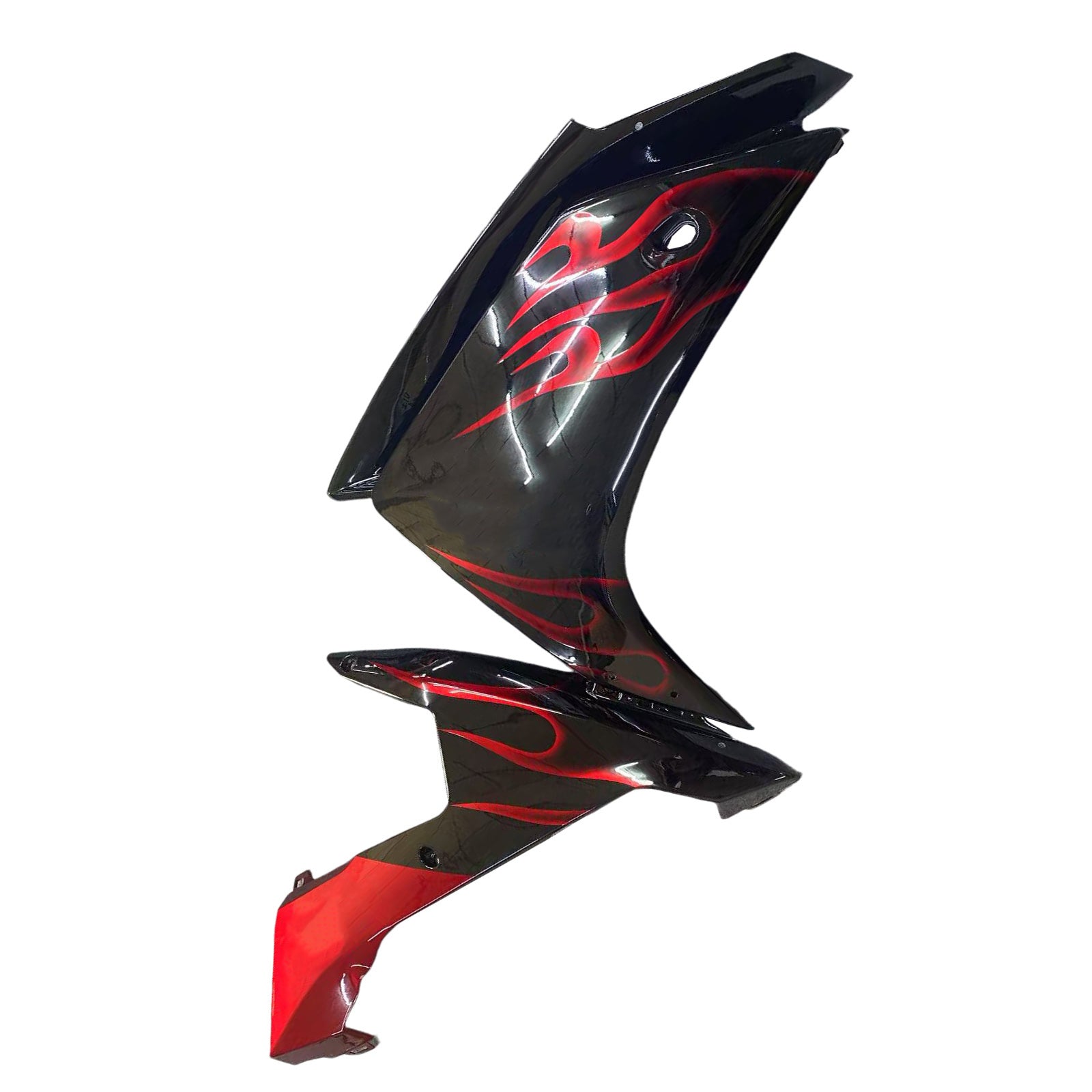 Carénages Amotopart 2007-2008 Yamaha YZF-R1 Black &amp; Red Flame R1 Generic