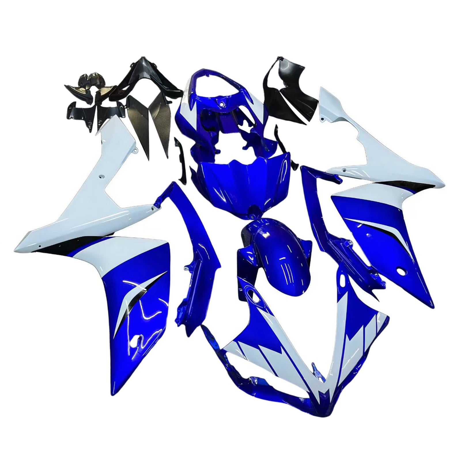 Carénages Amotopart 2007-2008 Yamaha YZF-R1 Bleu Blanc R1 Generic