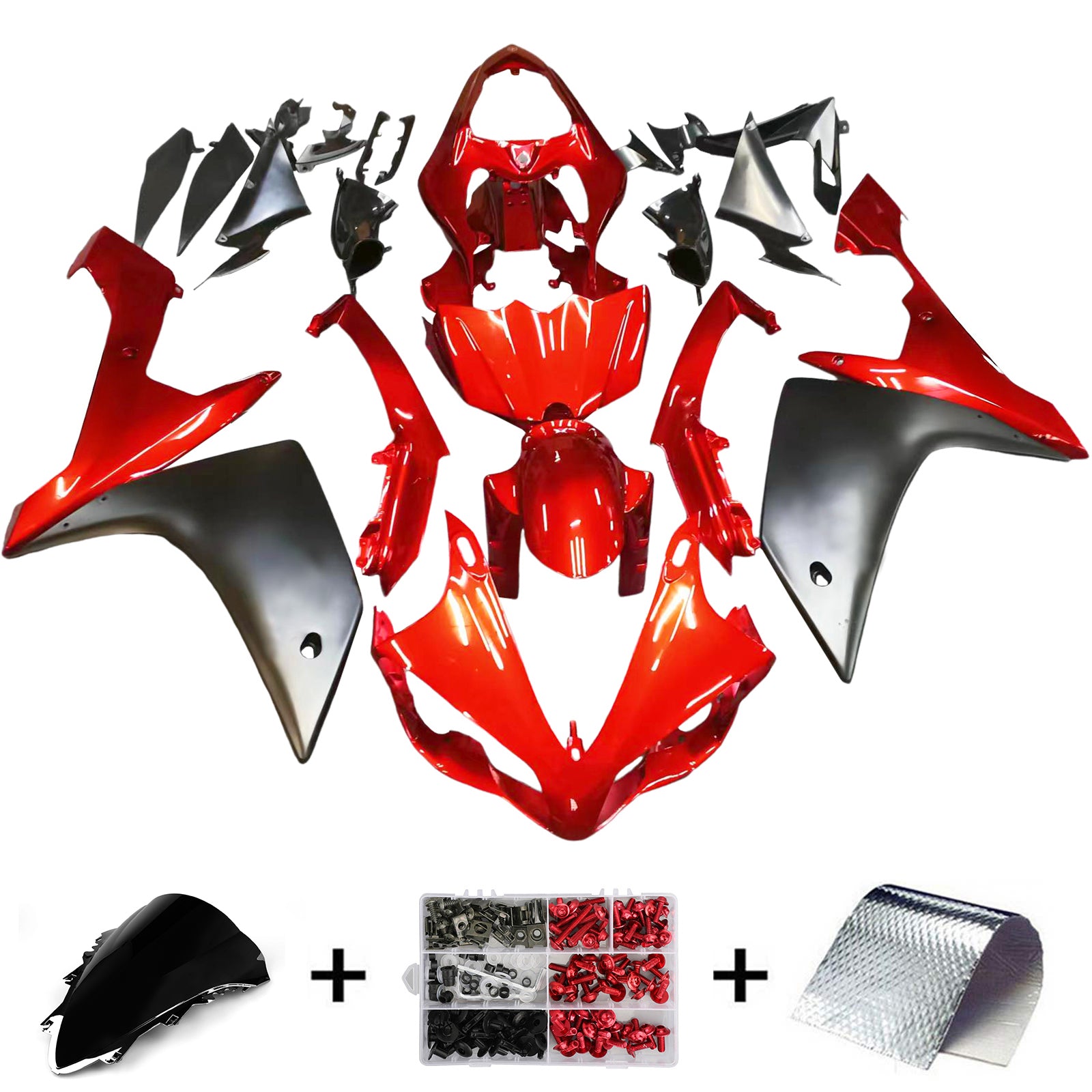 2007-2008 Yamaha yzf 1000 R1 Abs muovinen korin ruiskutuskamerasarja