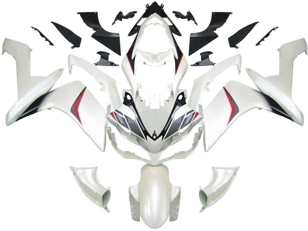 Amotopart stroomlijnkappen 2007-2008 Yamaha YZF-R1 wit carbonlook R1 generiek