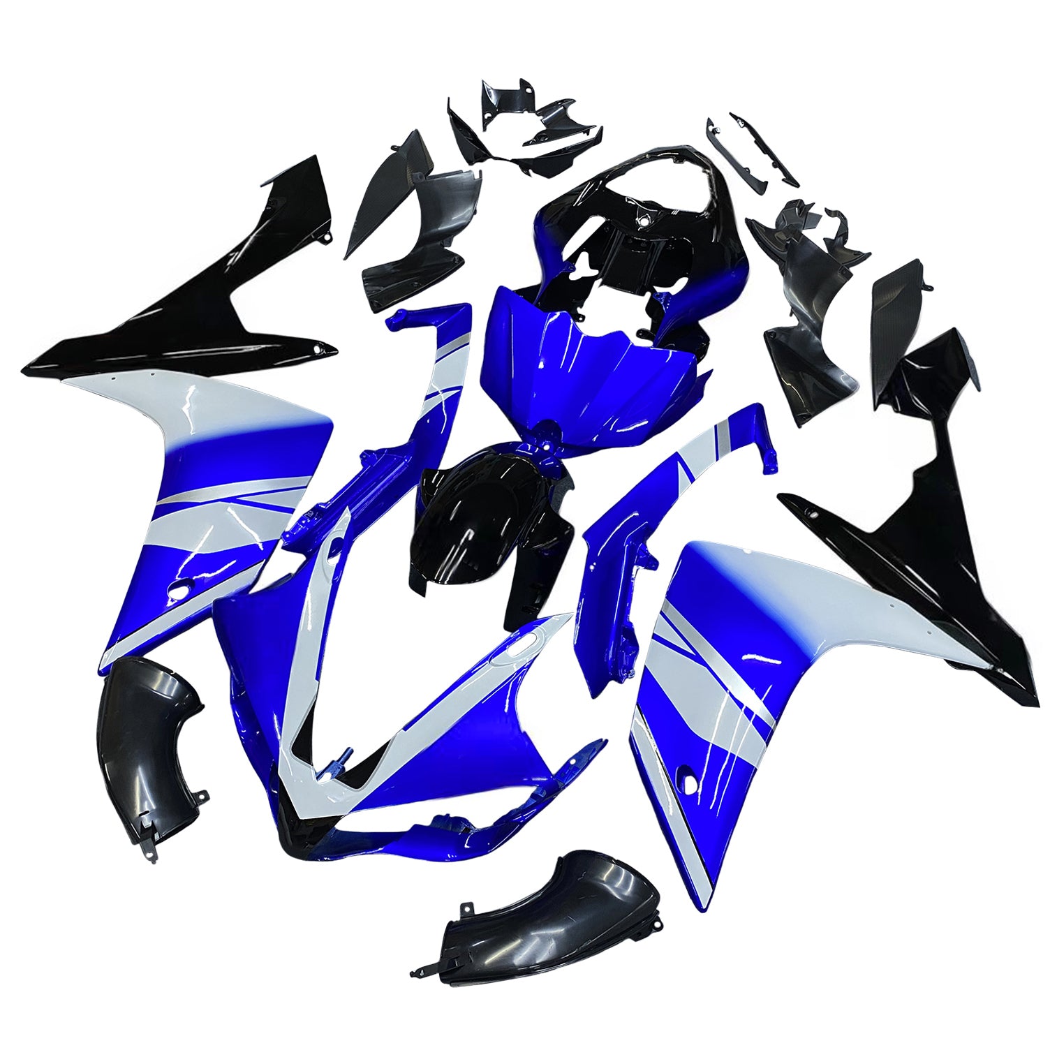 Carene Amotopart 2007-2008 Yamaha YZF-R1 Blu Nero BMC R1 Generico