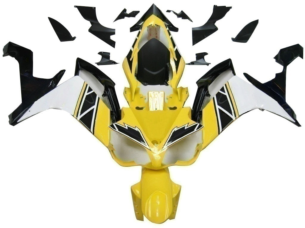 Carénages Amotopart 2007-2008 Yamaha YZF-R1 Jaune Blanc Noir R1 Generic