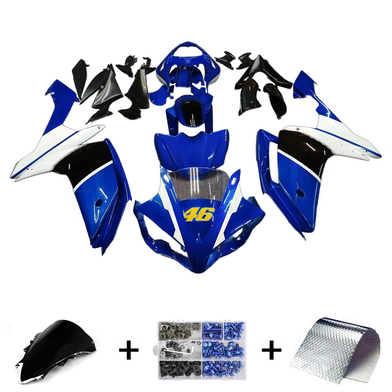 Injection Fairing Kit Bodywork Plastic ABS fit For Yamaha YZF-R1 2007-2008