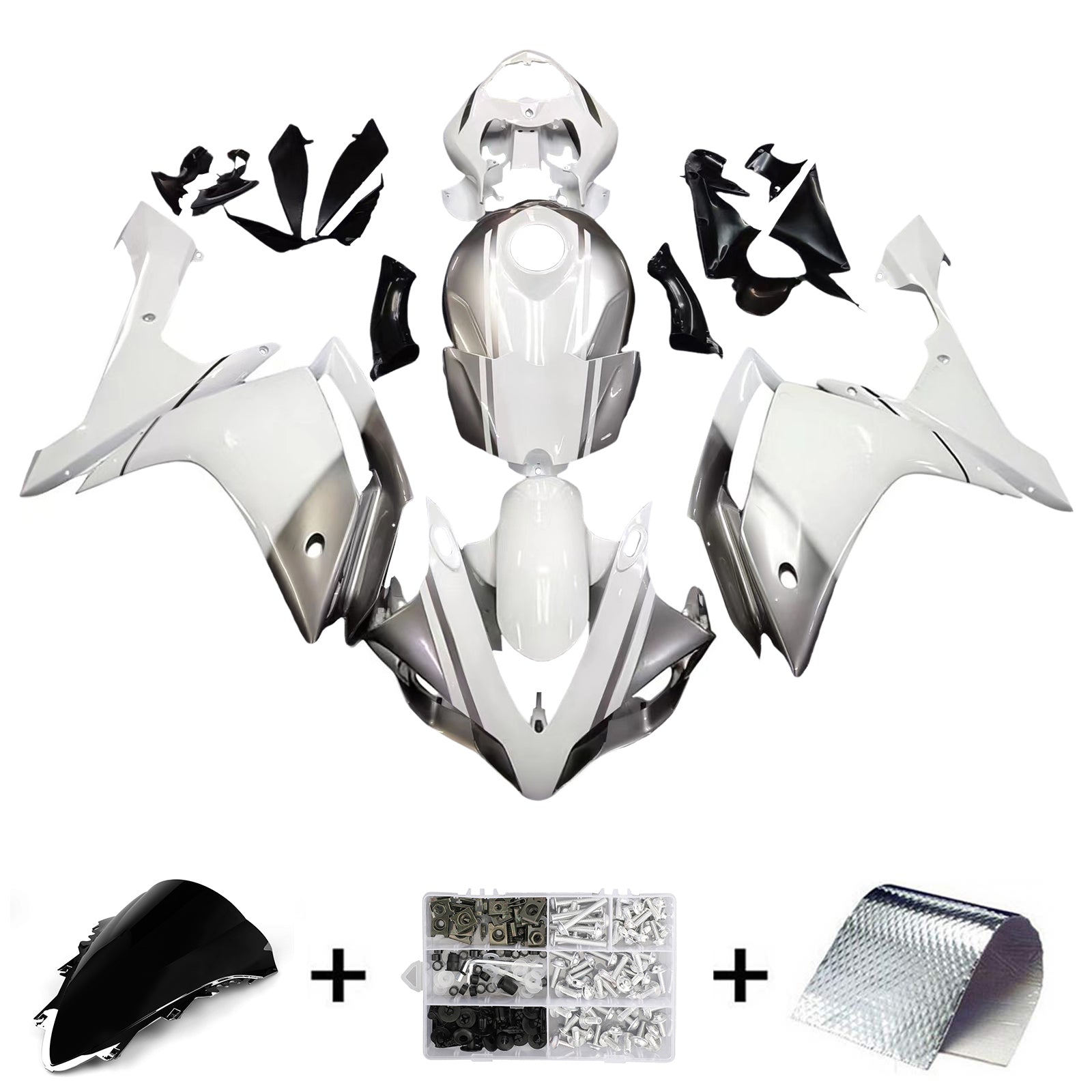 Kit di carenatura iniezione BODYWORK ABS in plastica adatta per Yamaha YZF-R1 2007-2008